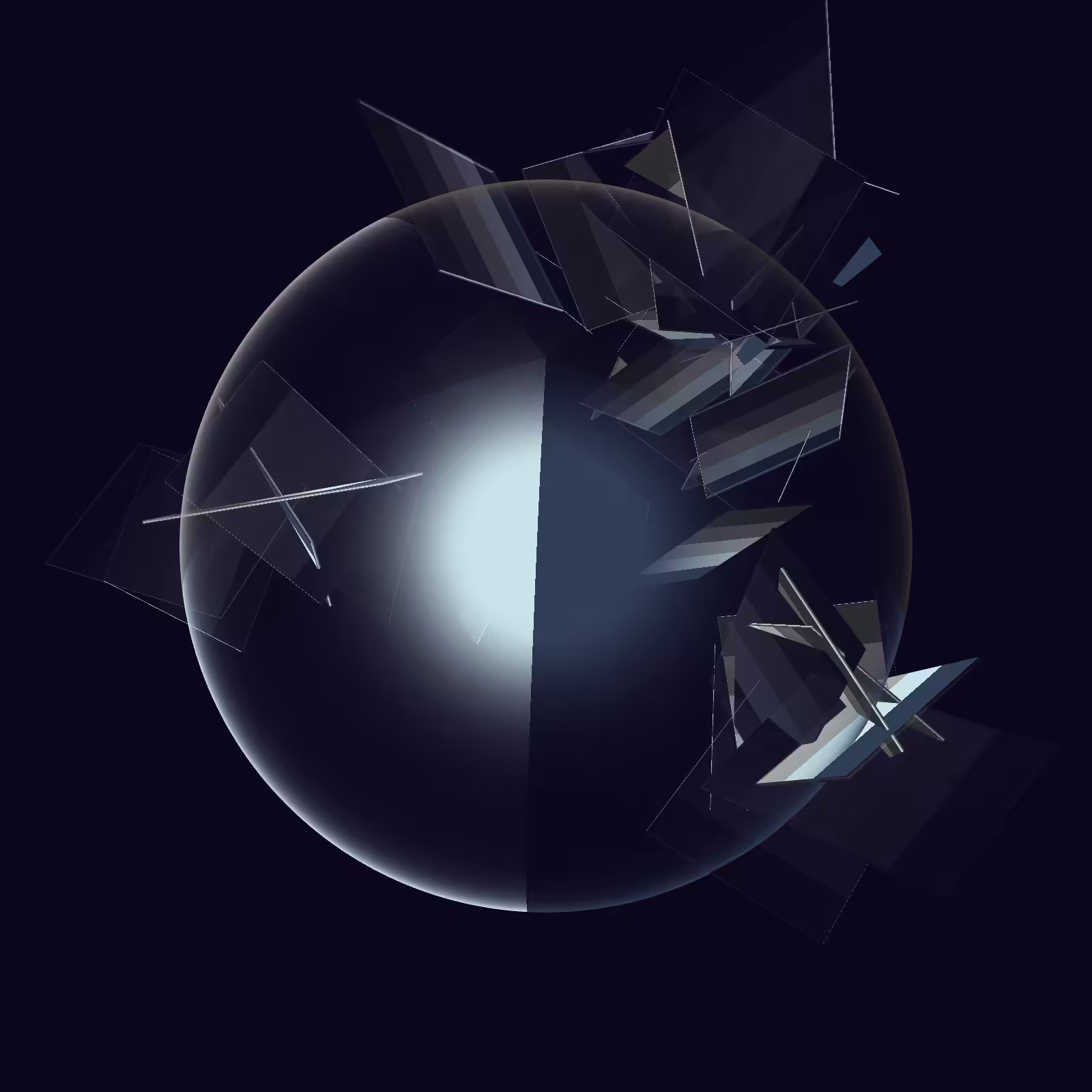 Composition with Sphere  #18