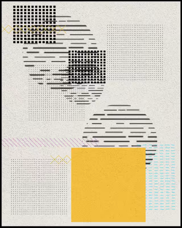 Dance of lines and shapes #17