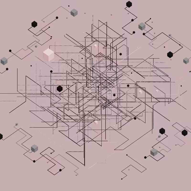 Luminous Streaks and cubes #16