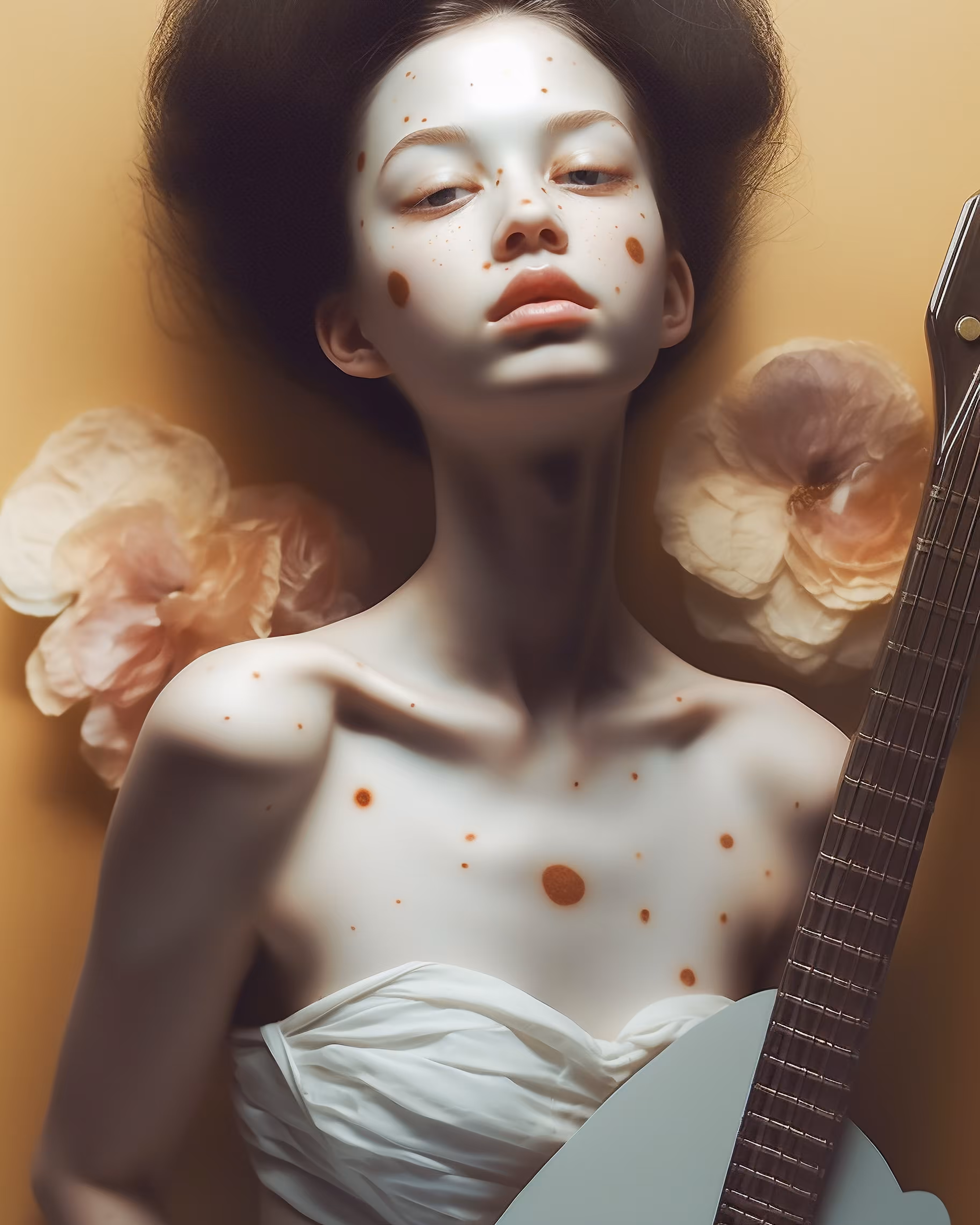 She and her bizarre guitar