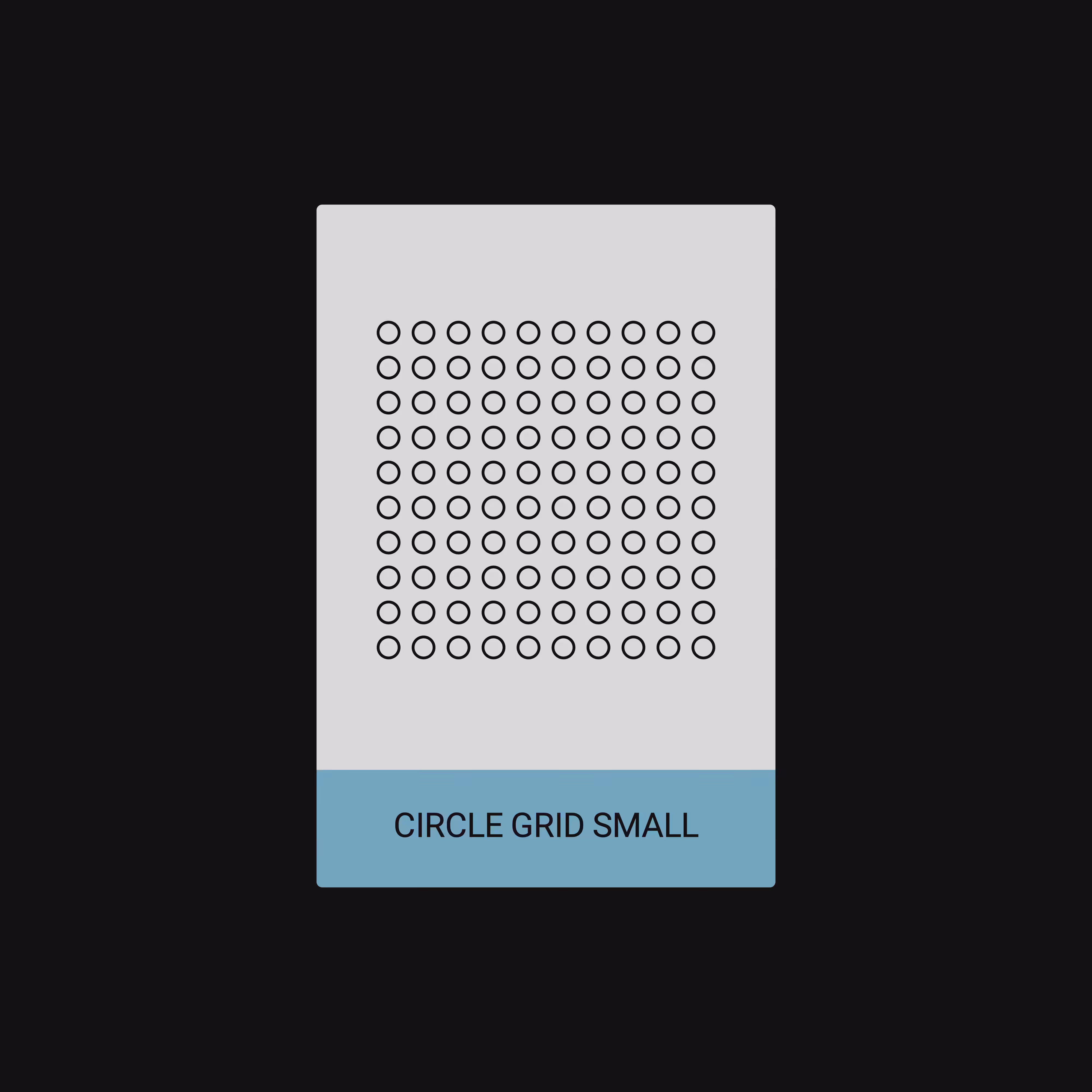 CIRCLE GRID SMALL (SHAPE) [ART CARDZ]