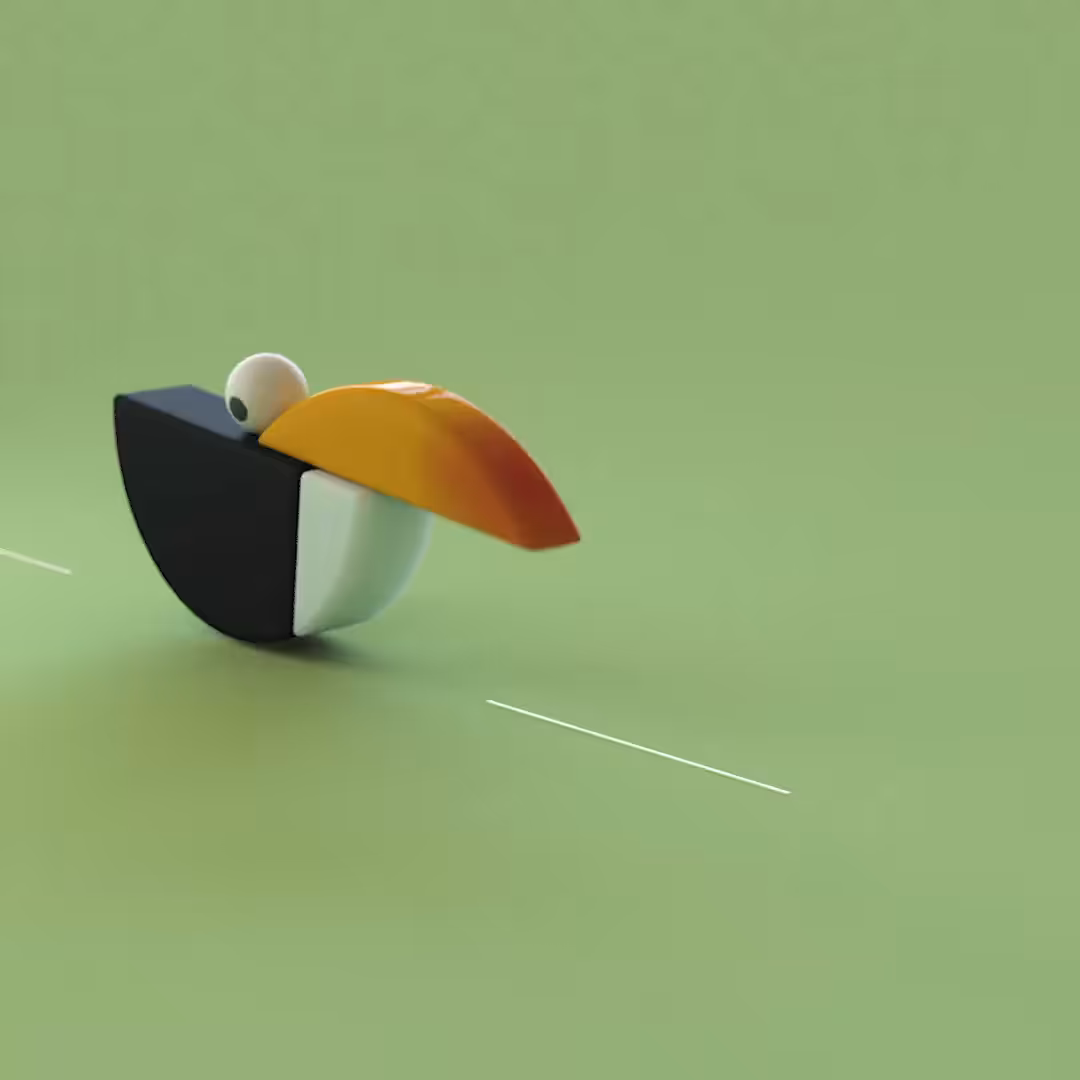 Toucans are not good at flying