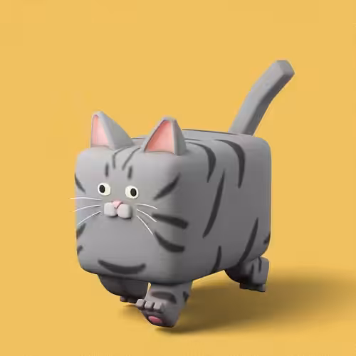 CryptoCubeCat #5 SilverTabby