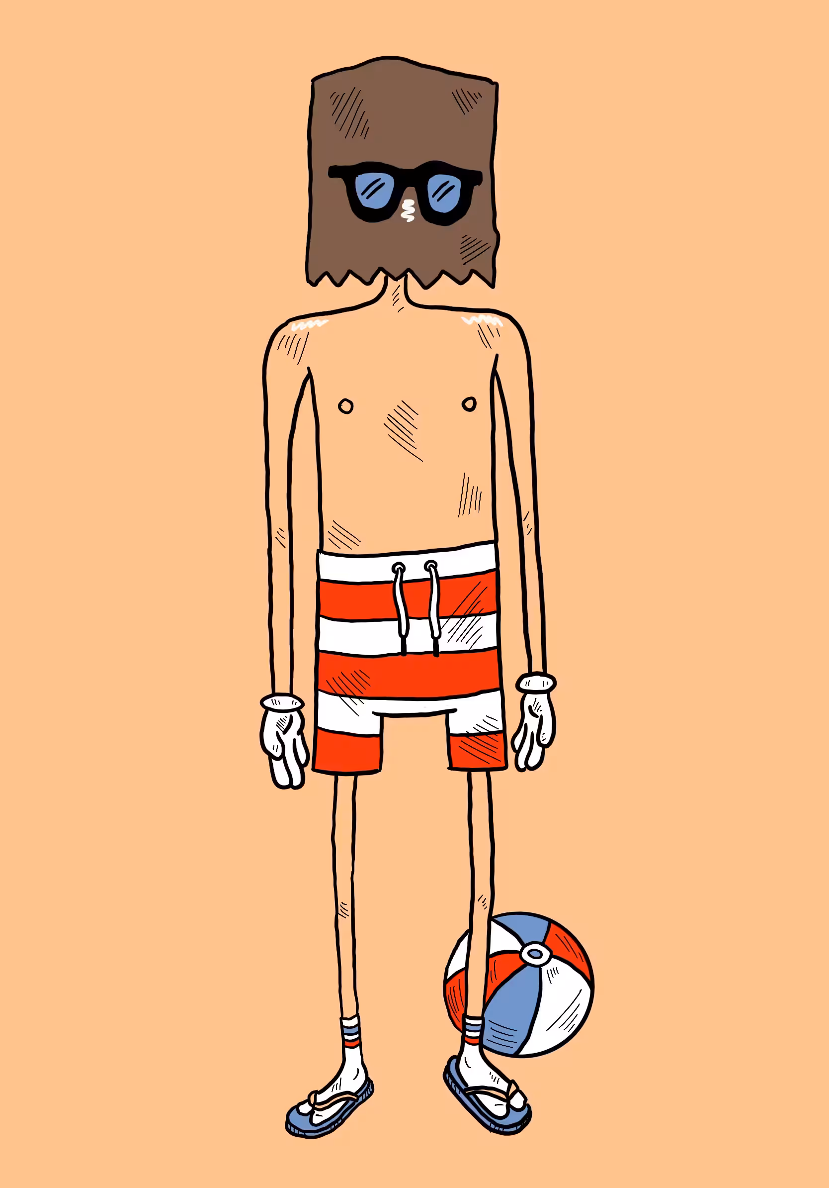Beach baghead