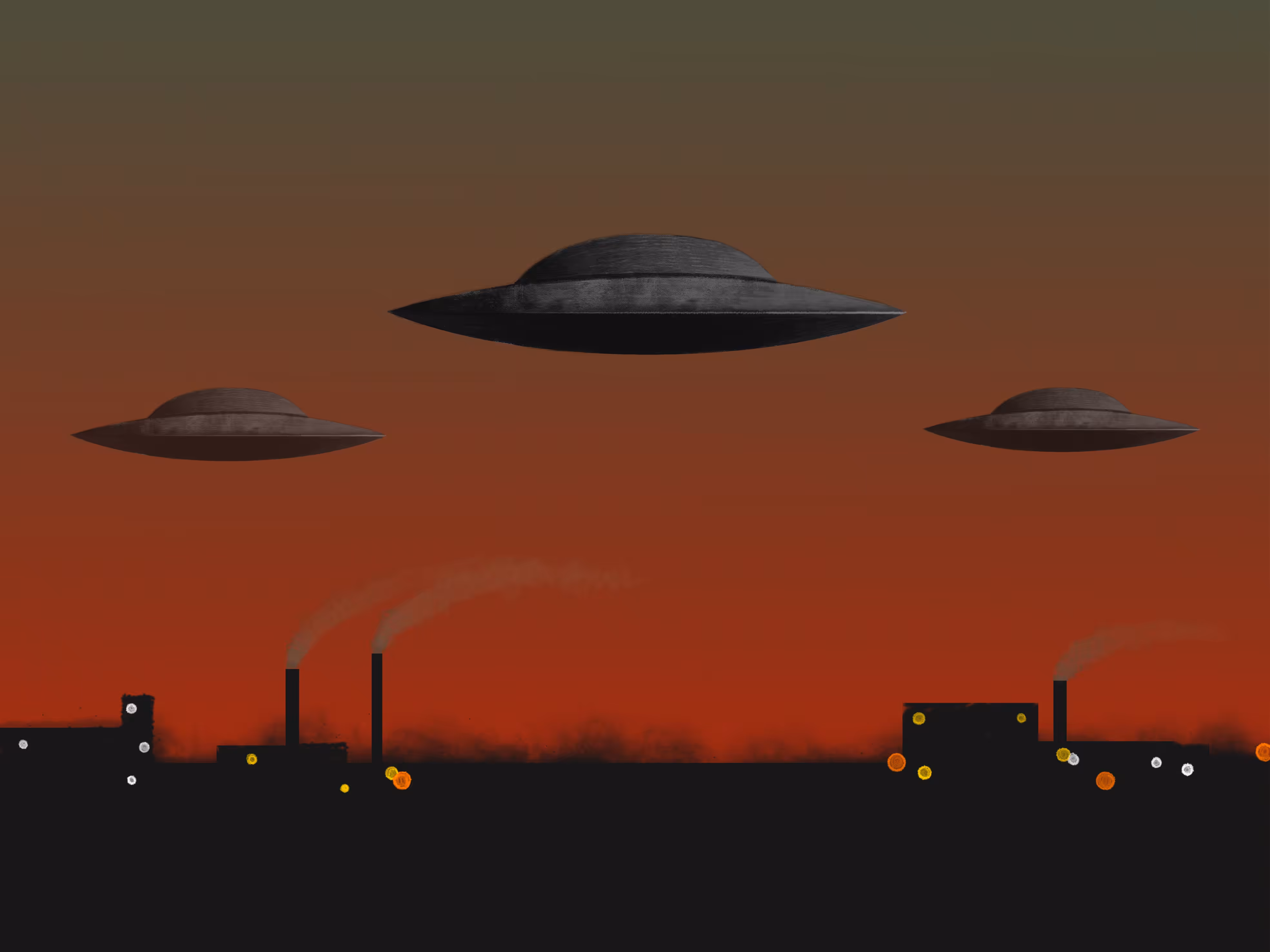 Close Encounter at Sunset