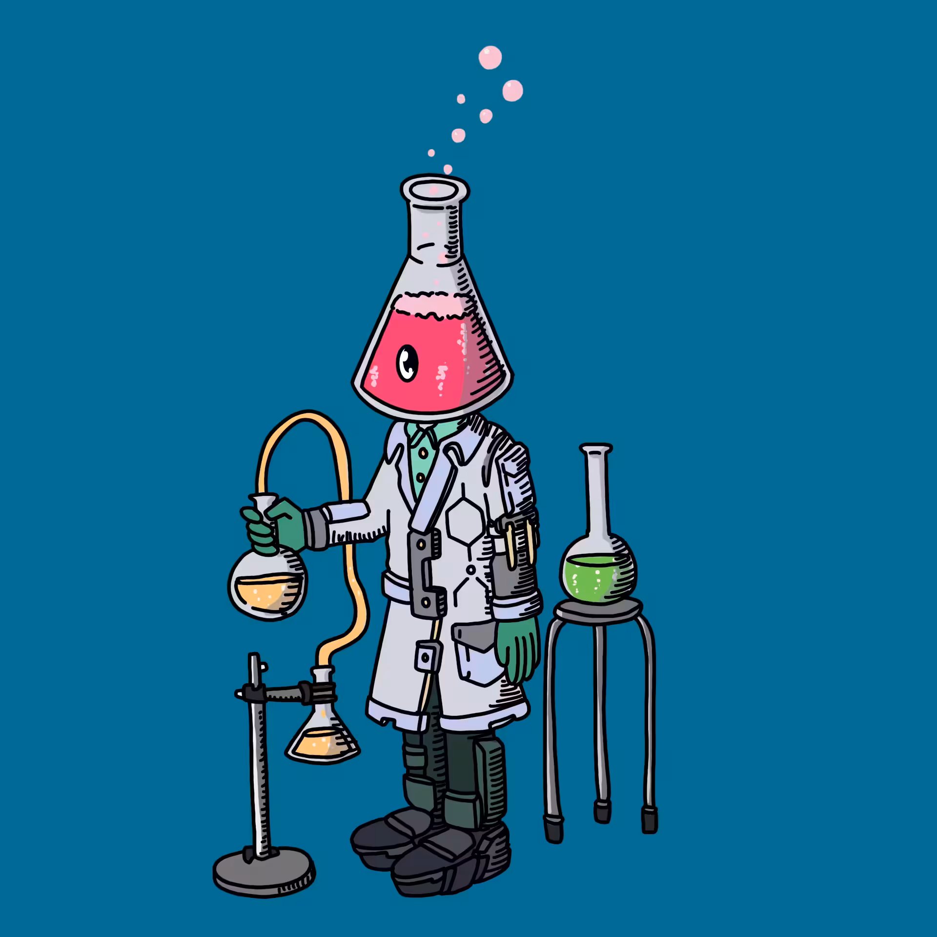 Chemist one eyed guy #00347