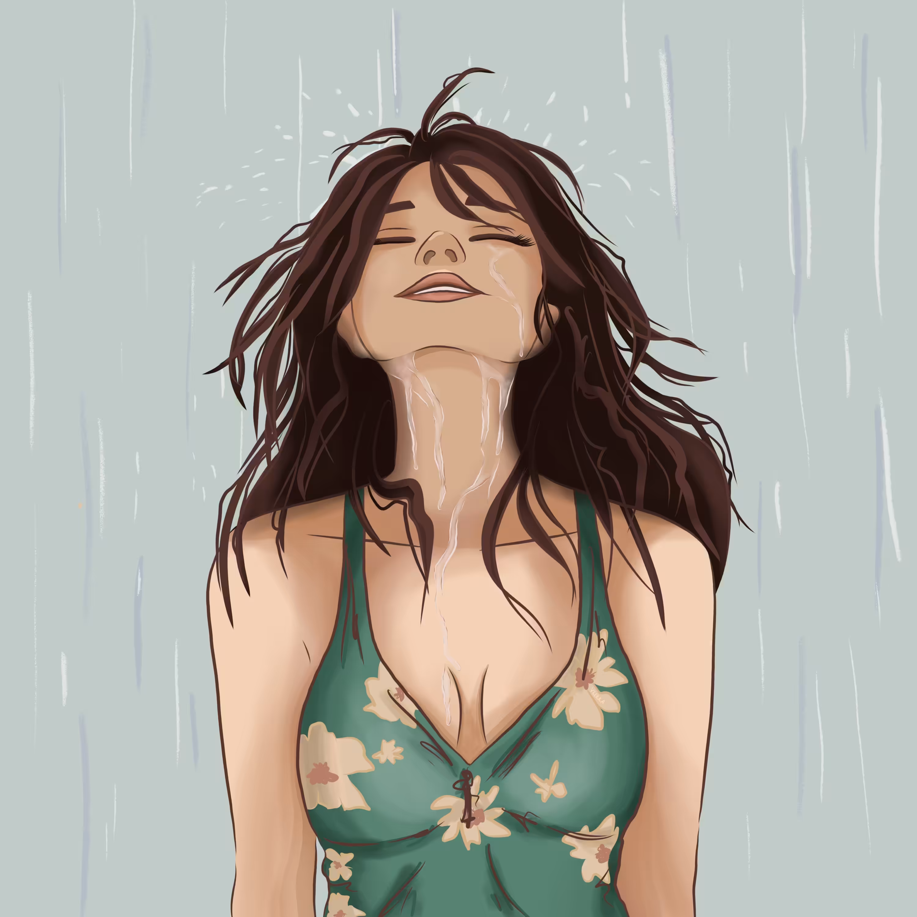 In the rain