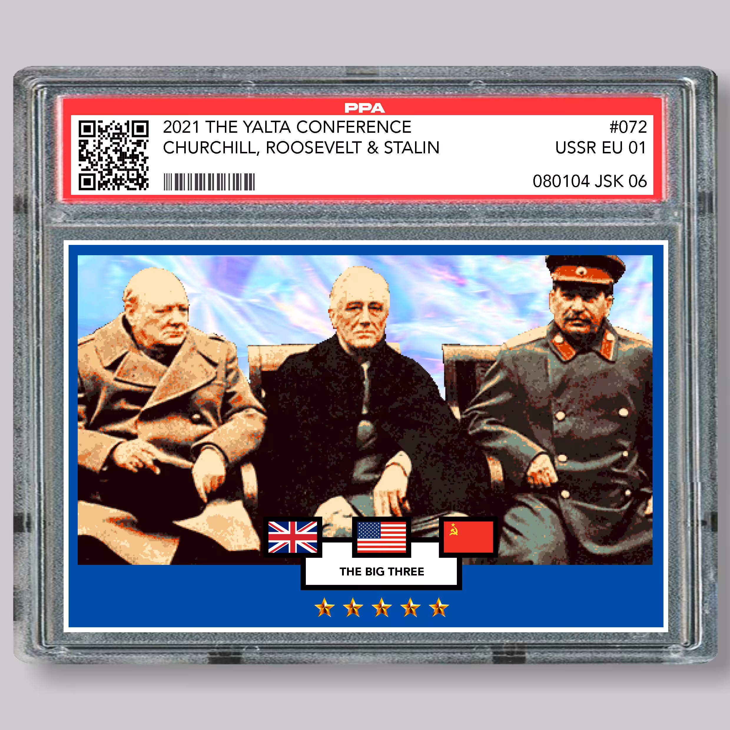 072  Stalin, Churchill, Roosevelt "Yalta conference" @cryptocommunis6