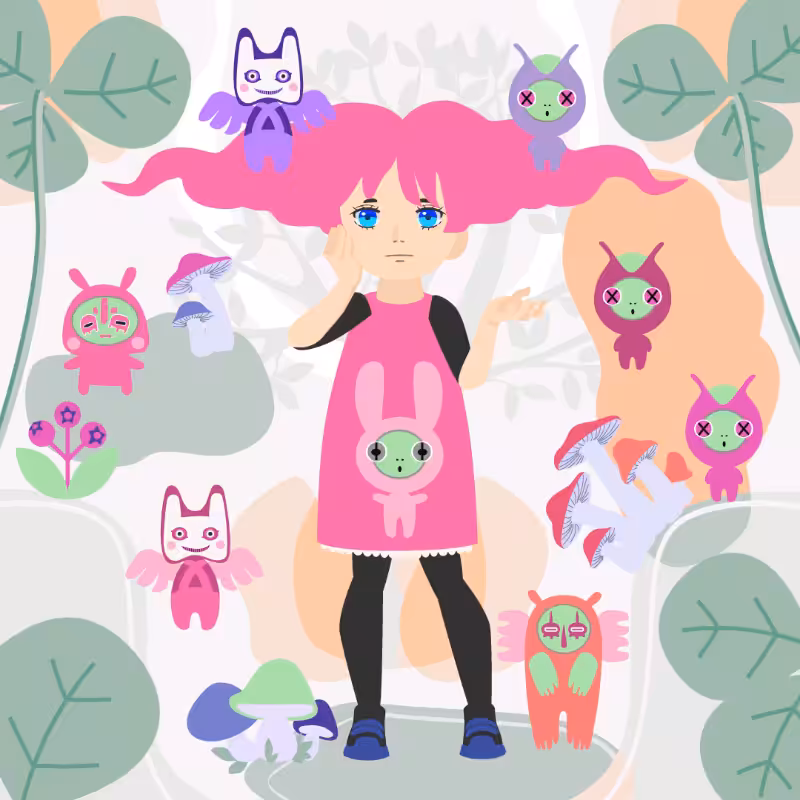 The Girl and the Magic Forest Spirits #7