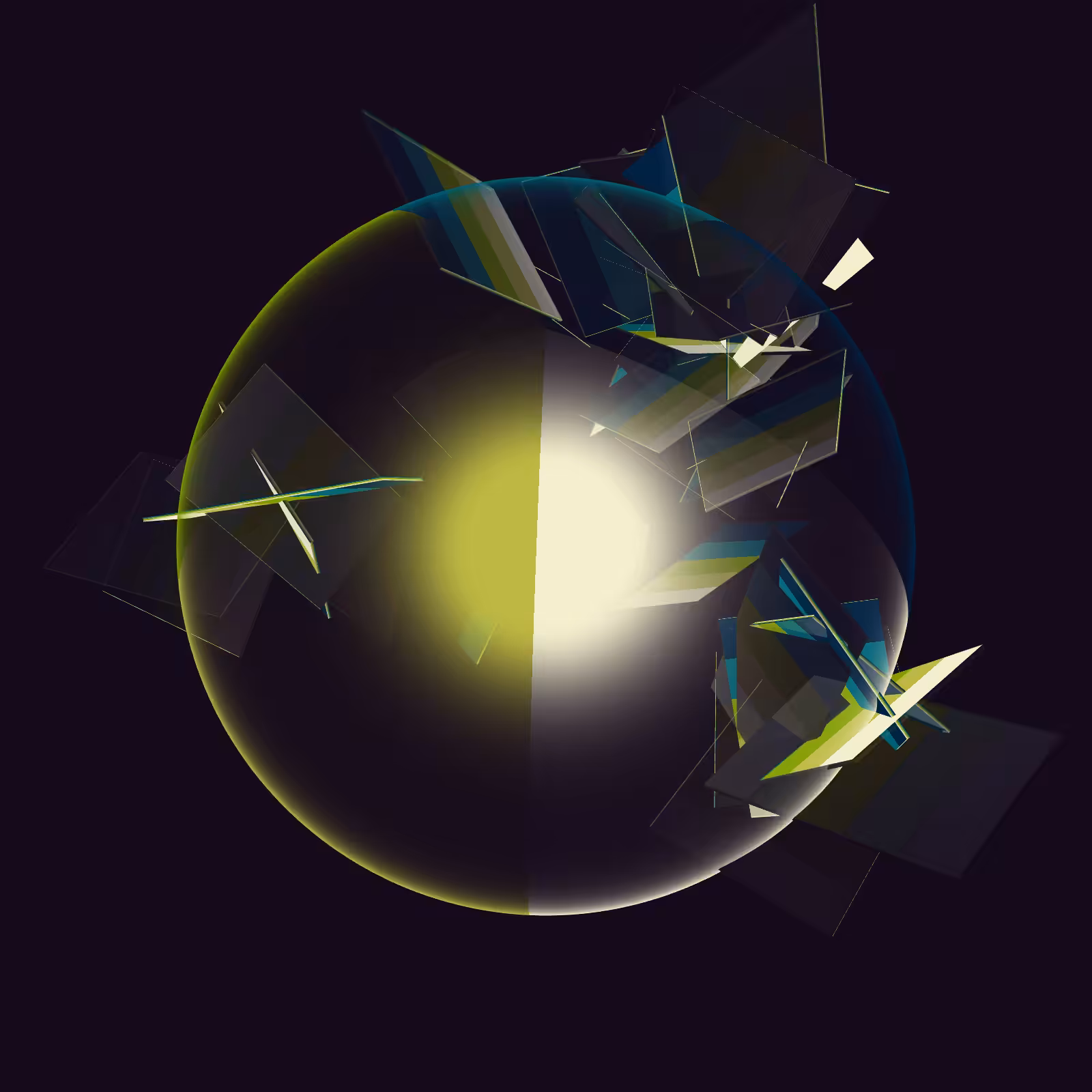 Composition with Sphere  #4