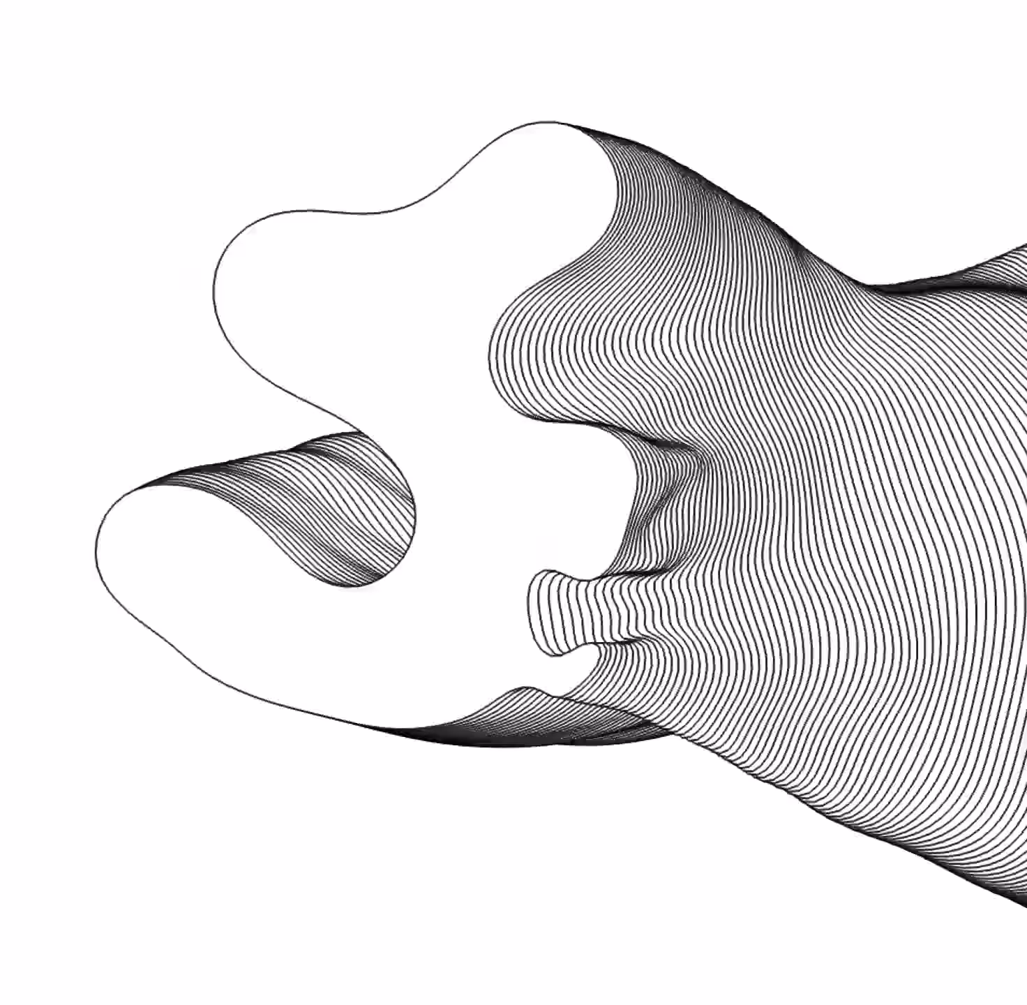 Blob extrude with lines