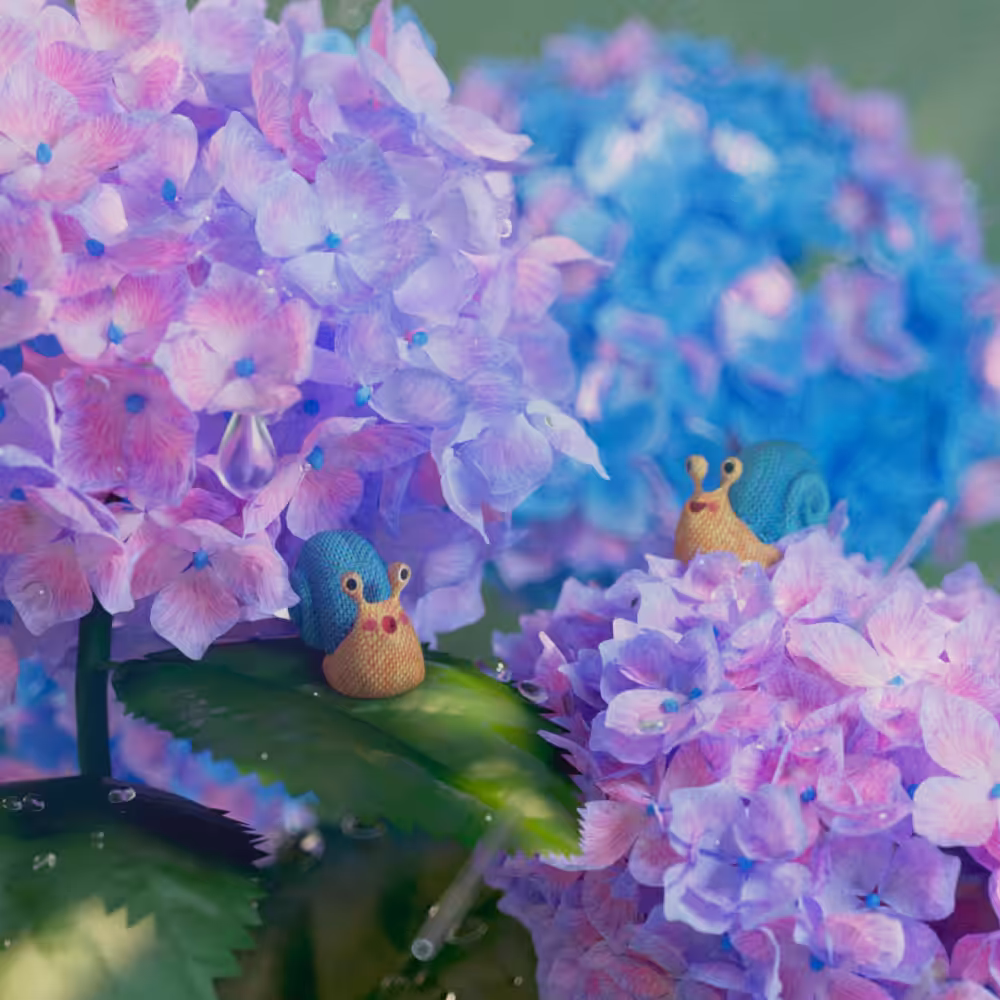 Rainy garden