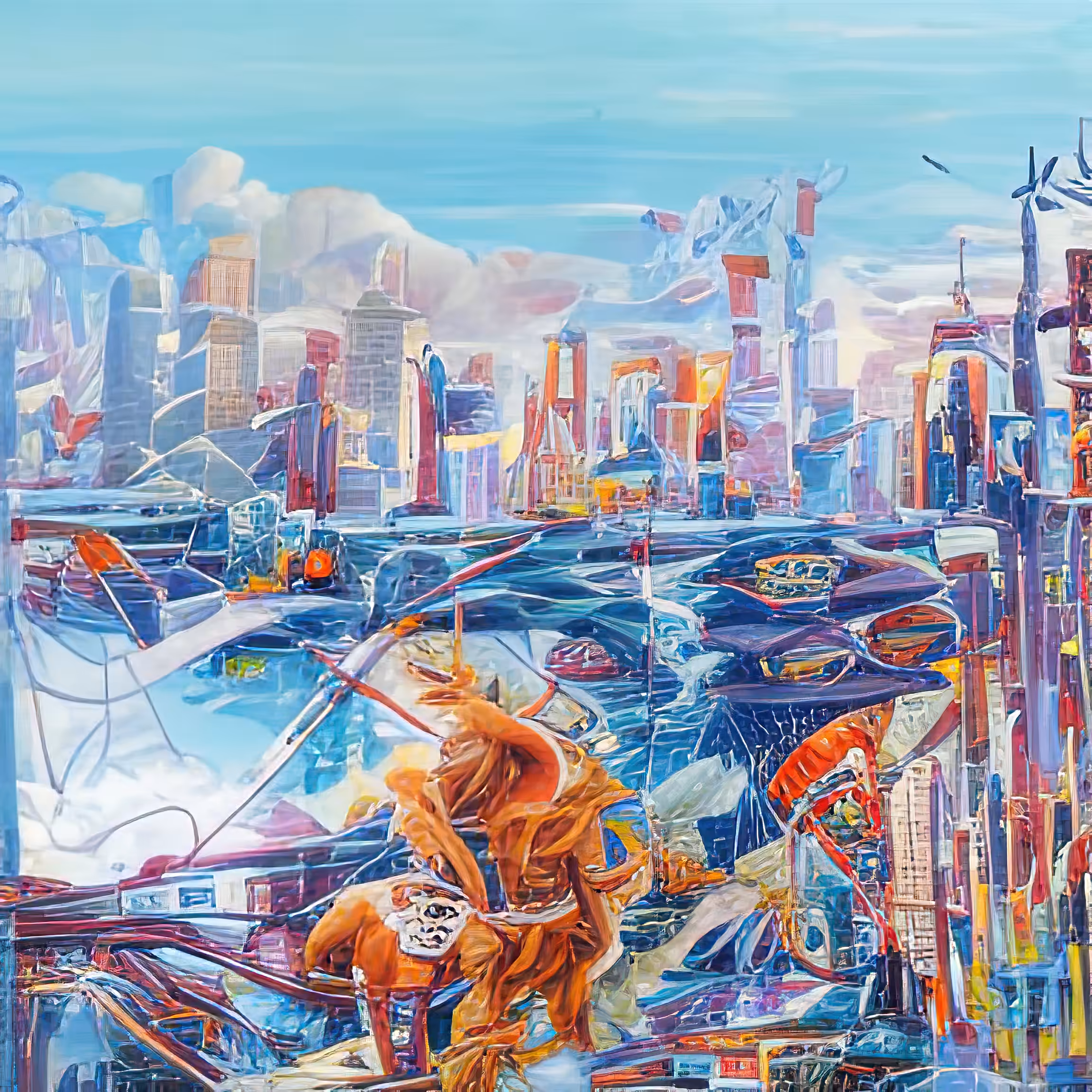 cyber city dusk 405135339