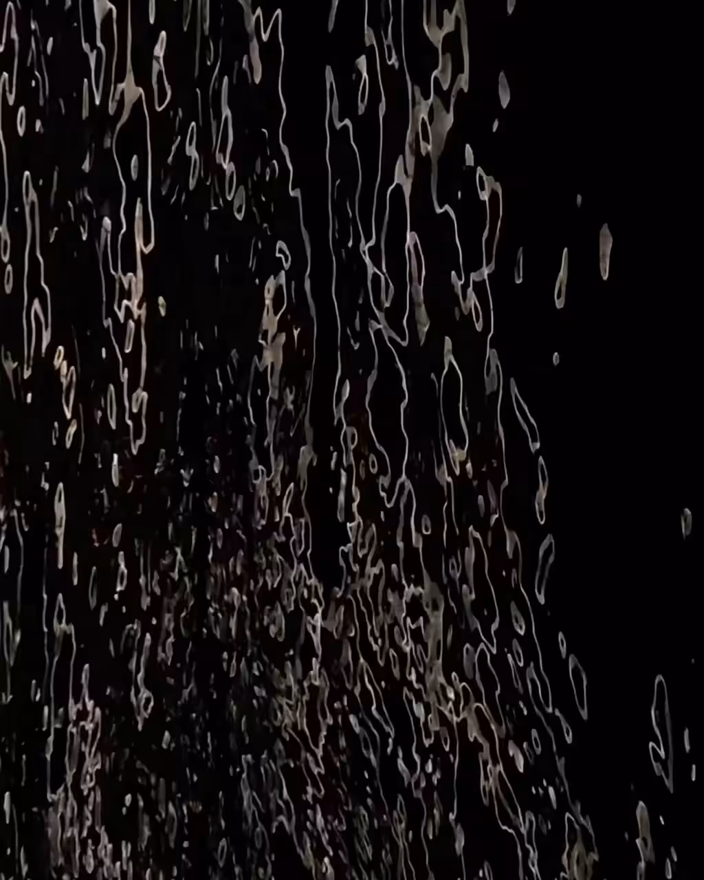 black waves