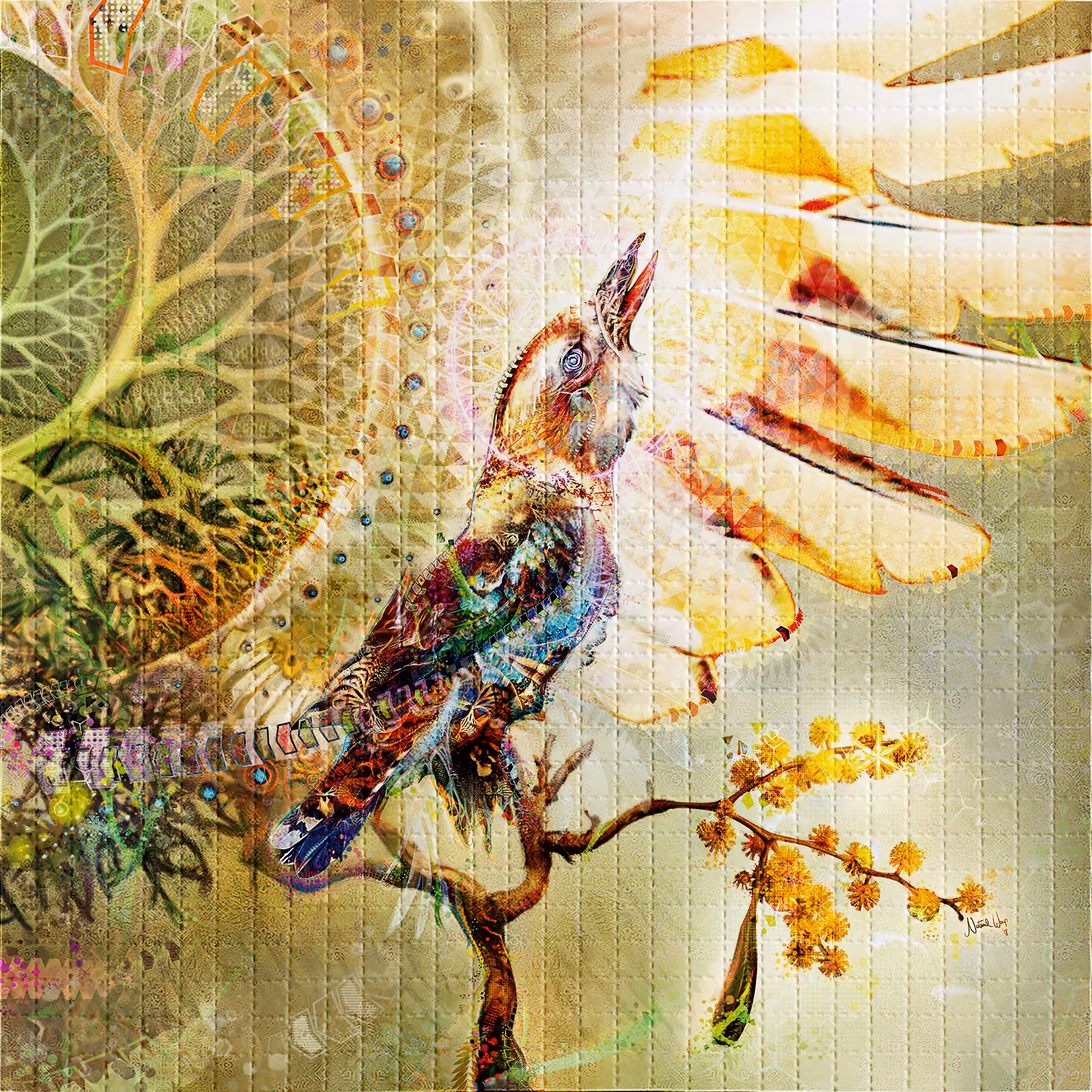Blotter Art - Epiphany on a Sprig - 1/1 Front