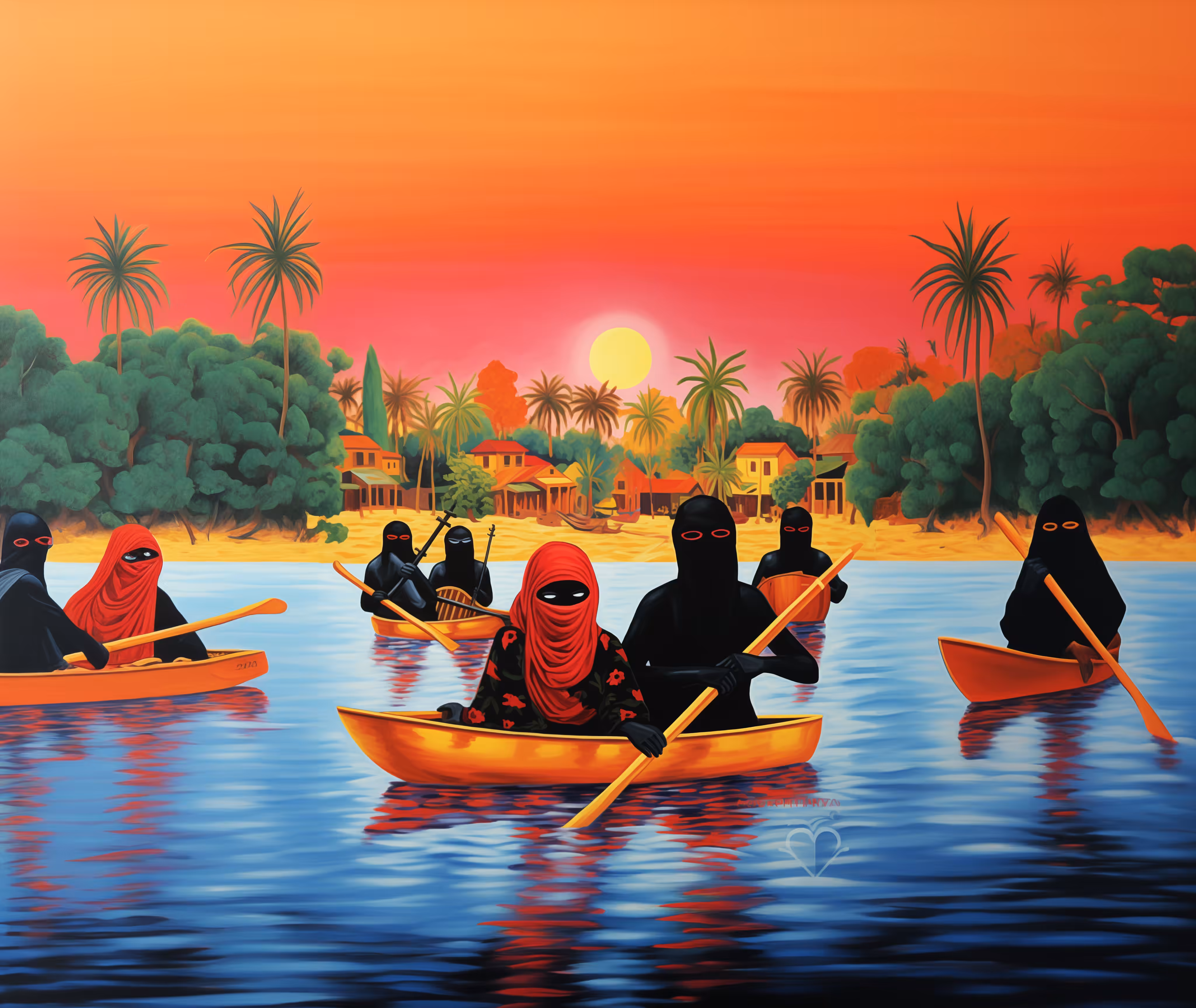 On the water melodies of peace 