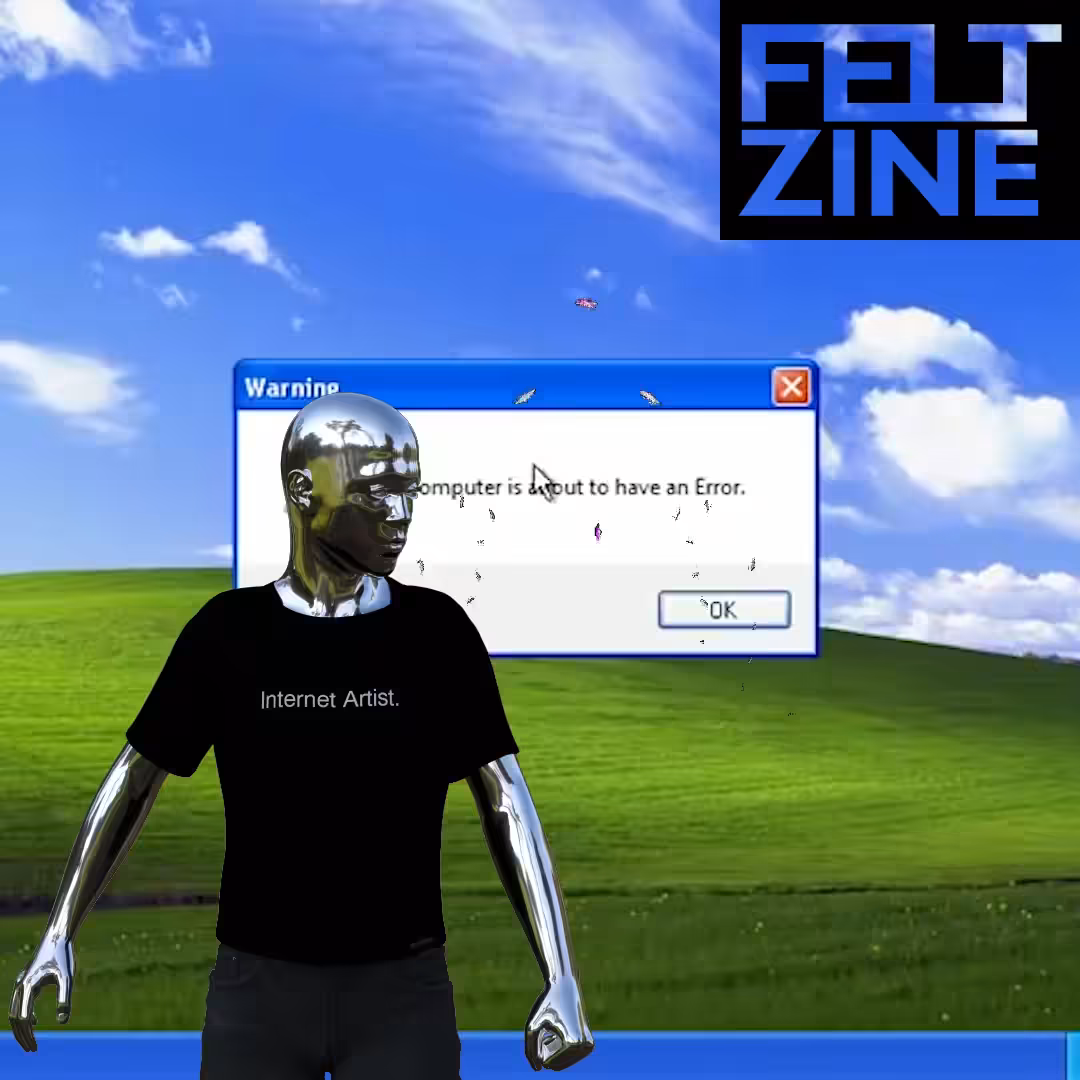 Canvas by Felt Zine: Canvas #437: desktop error. — internet artist. — lungs. — black box logo. — dreamscape