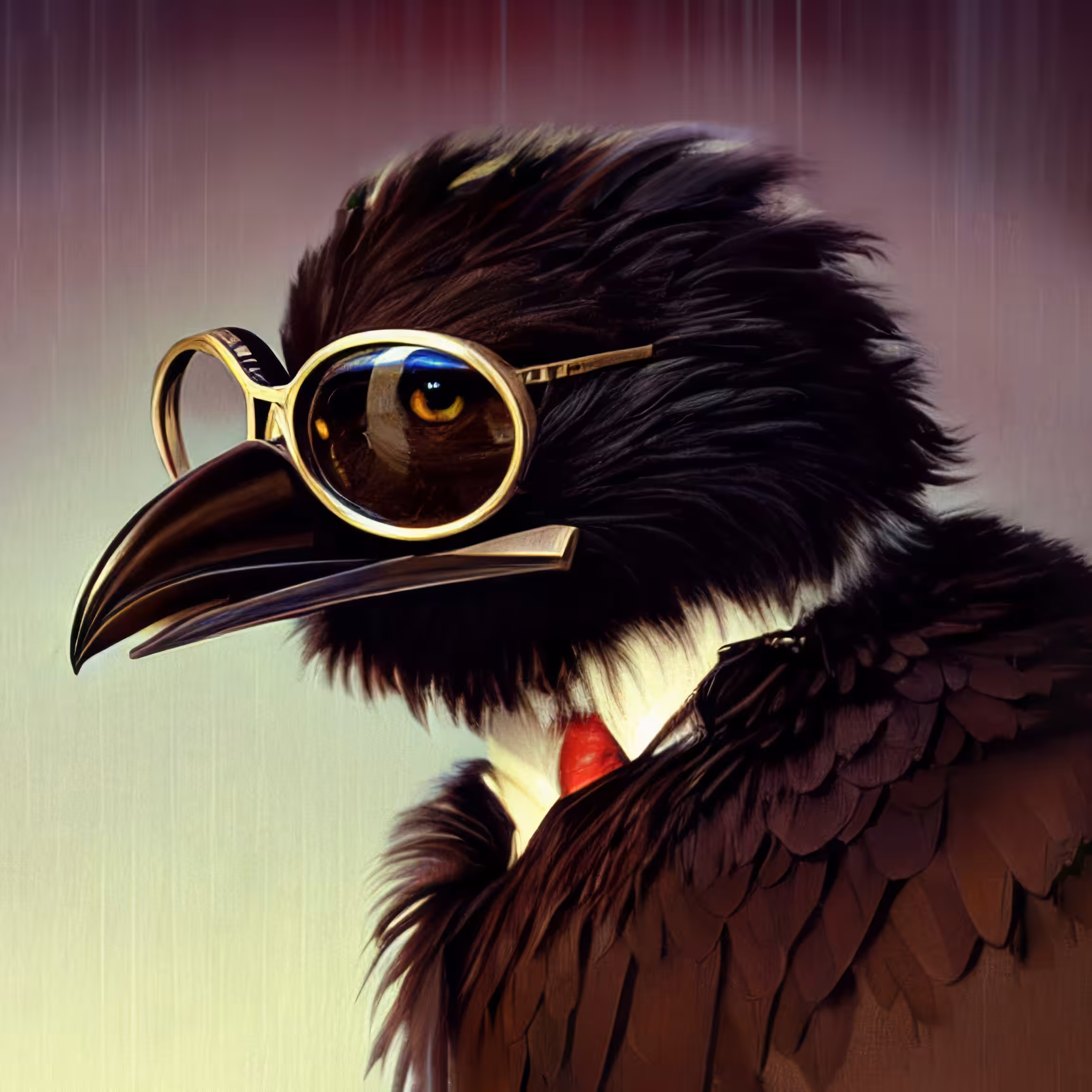 Fluffy Bird Creature 0070
