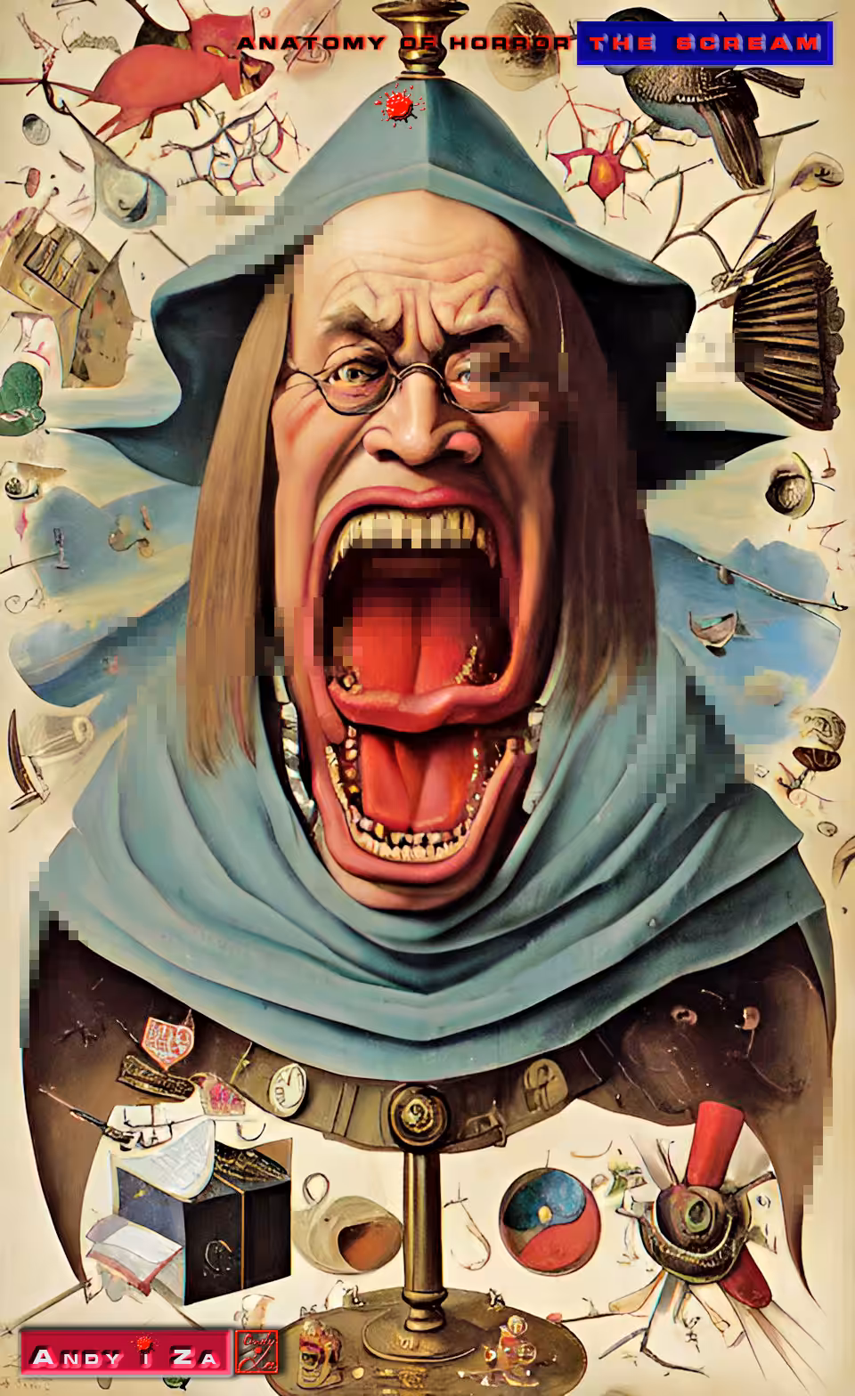 The insatiable mouth, the raking eyes of a mysterious man and hidden treasures