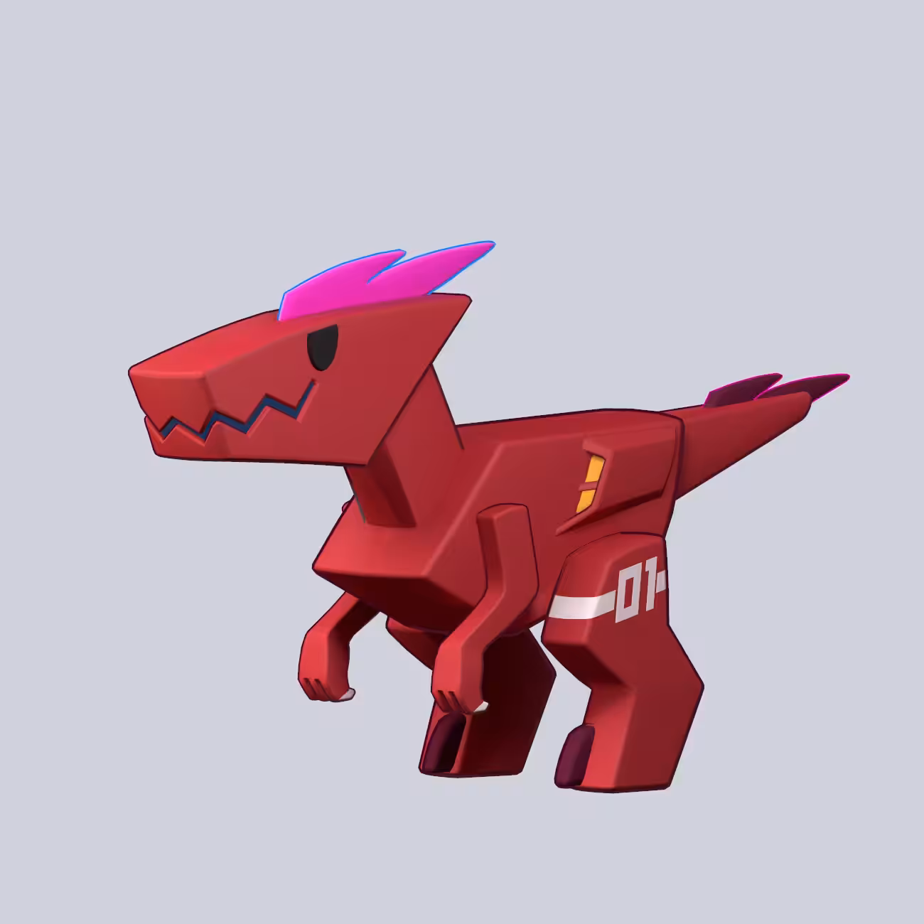 MechaDino : Racer Raptor No.004 