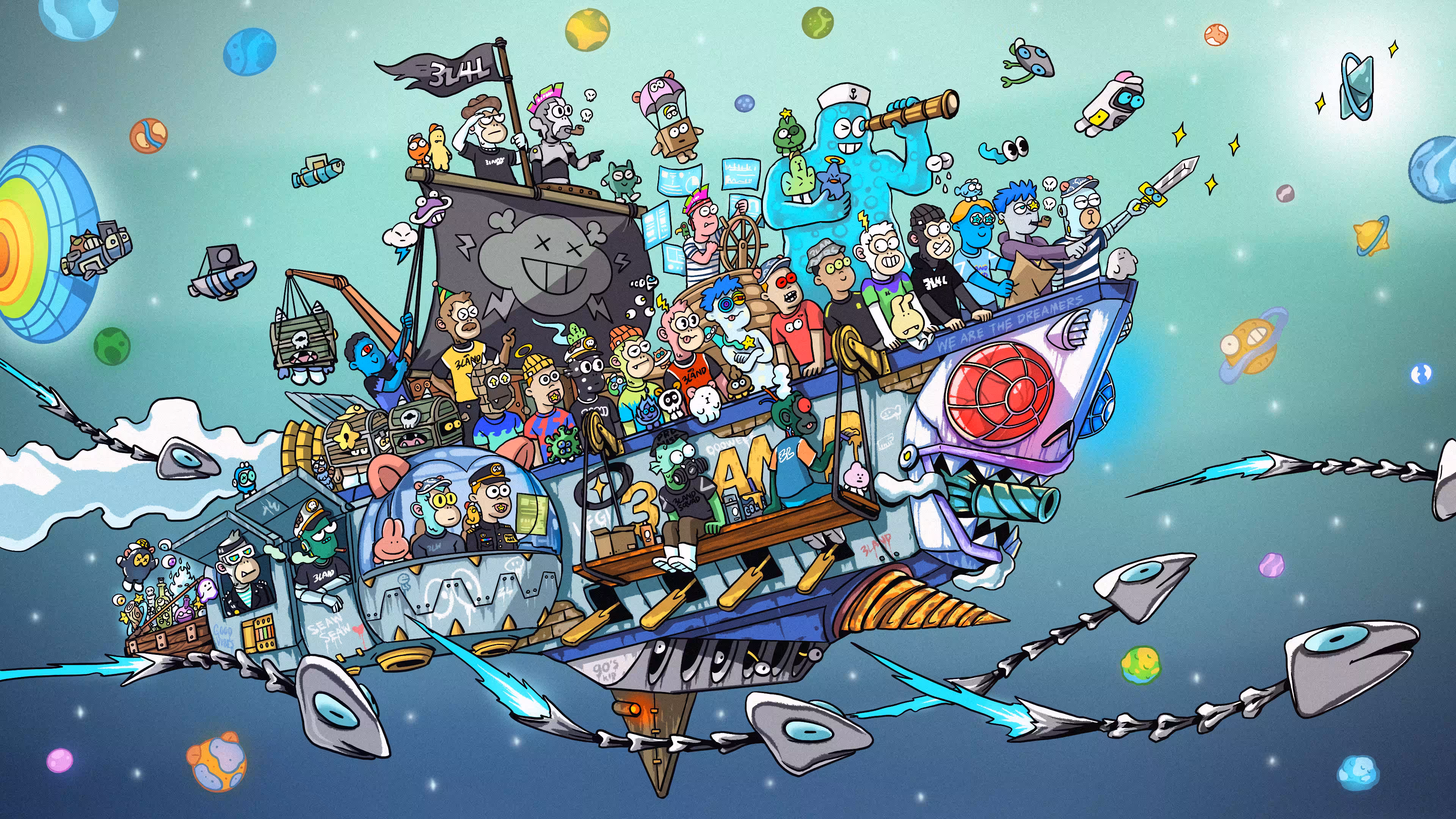 Zombie 3L Ship 🚢