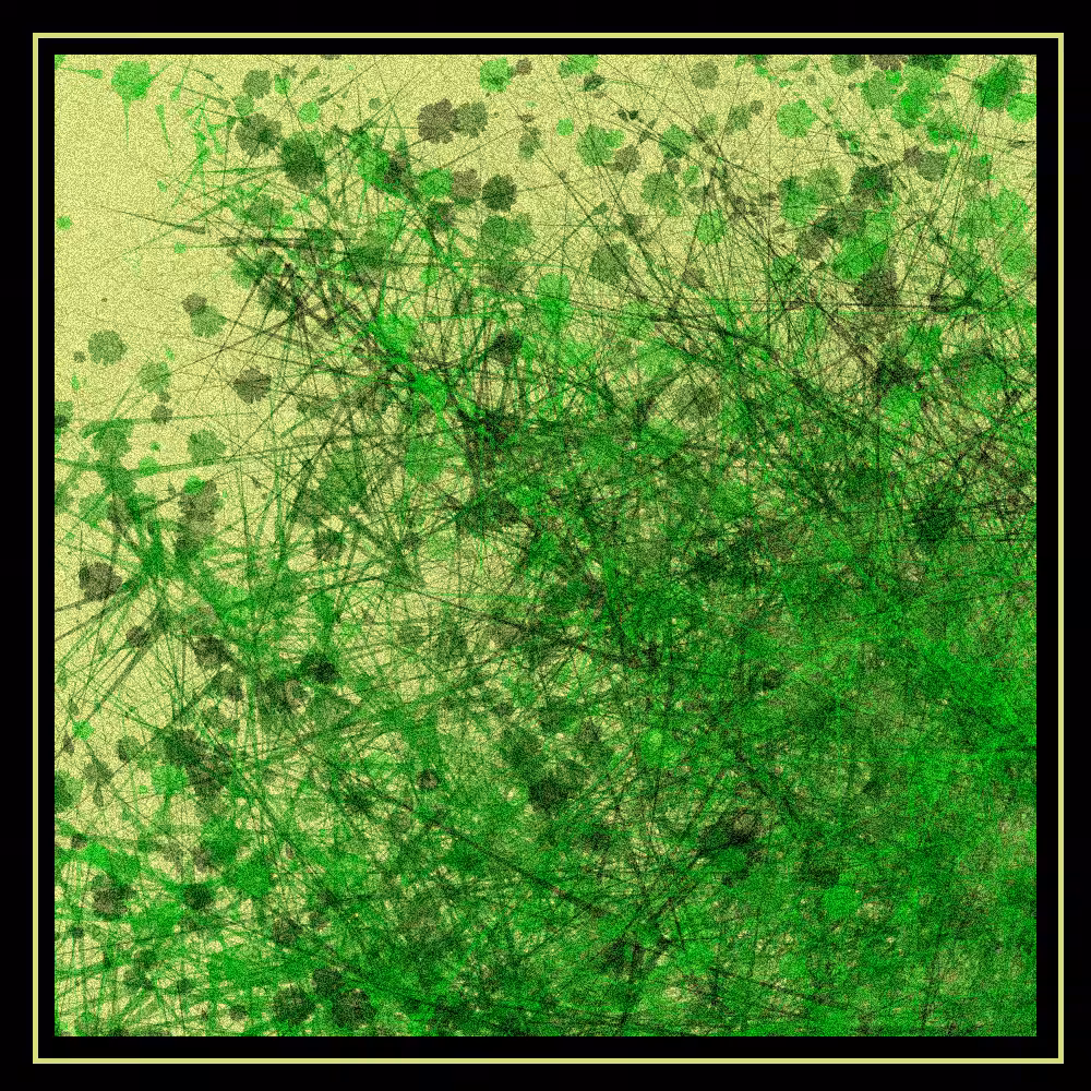 Abstract painting - vegetation #33