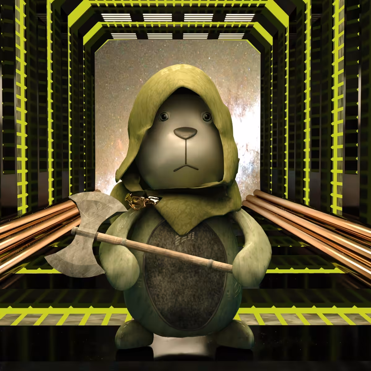  Warrior Bear #Ax-wielding soldier