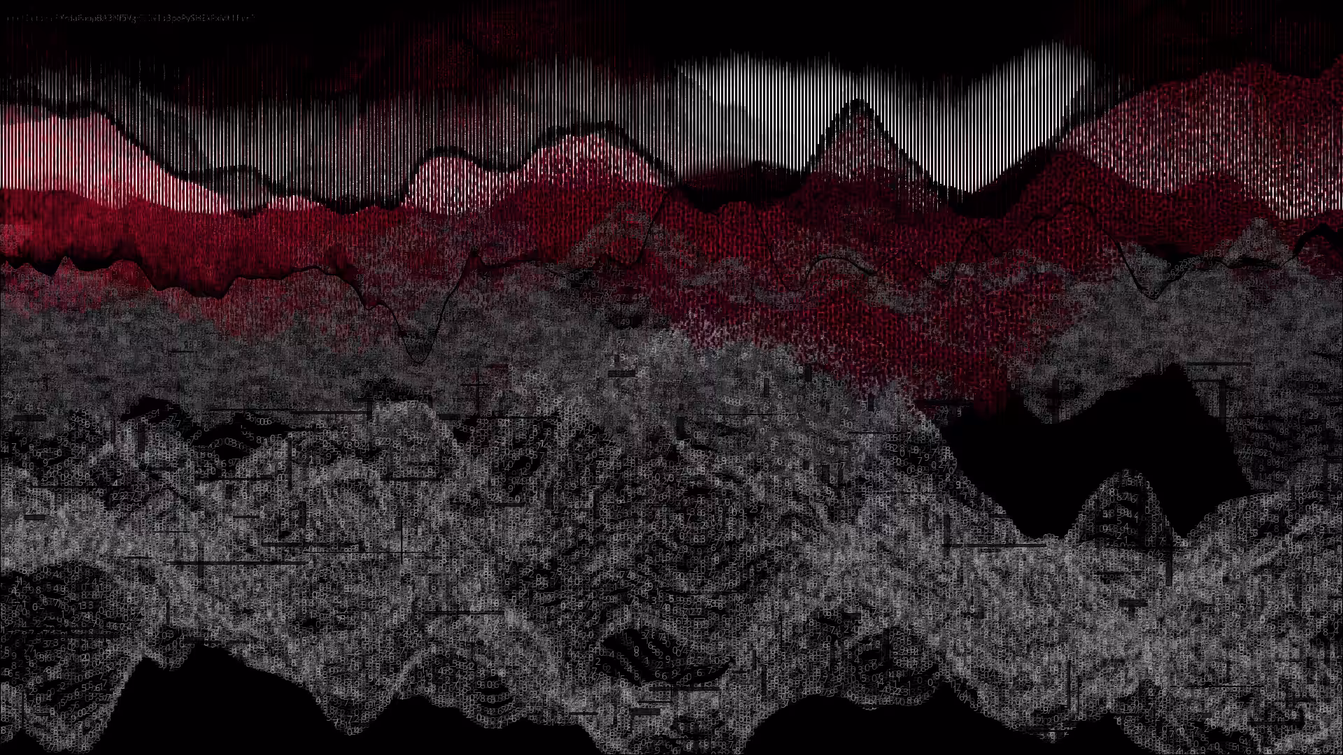 Pixel rain in a data landsacape #123