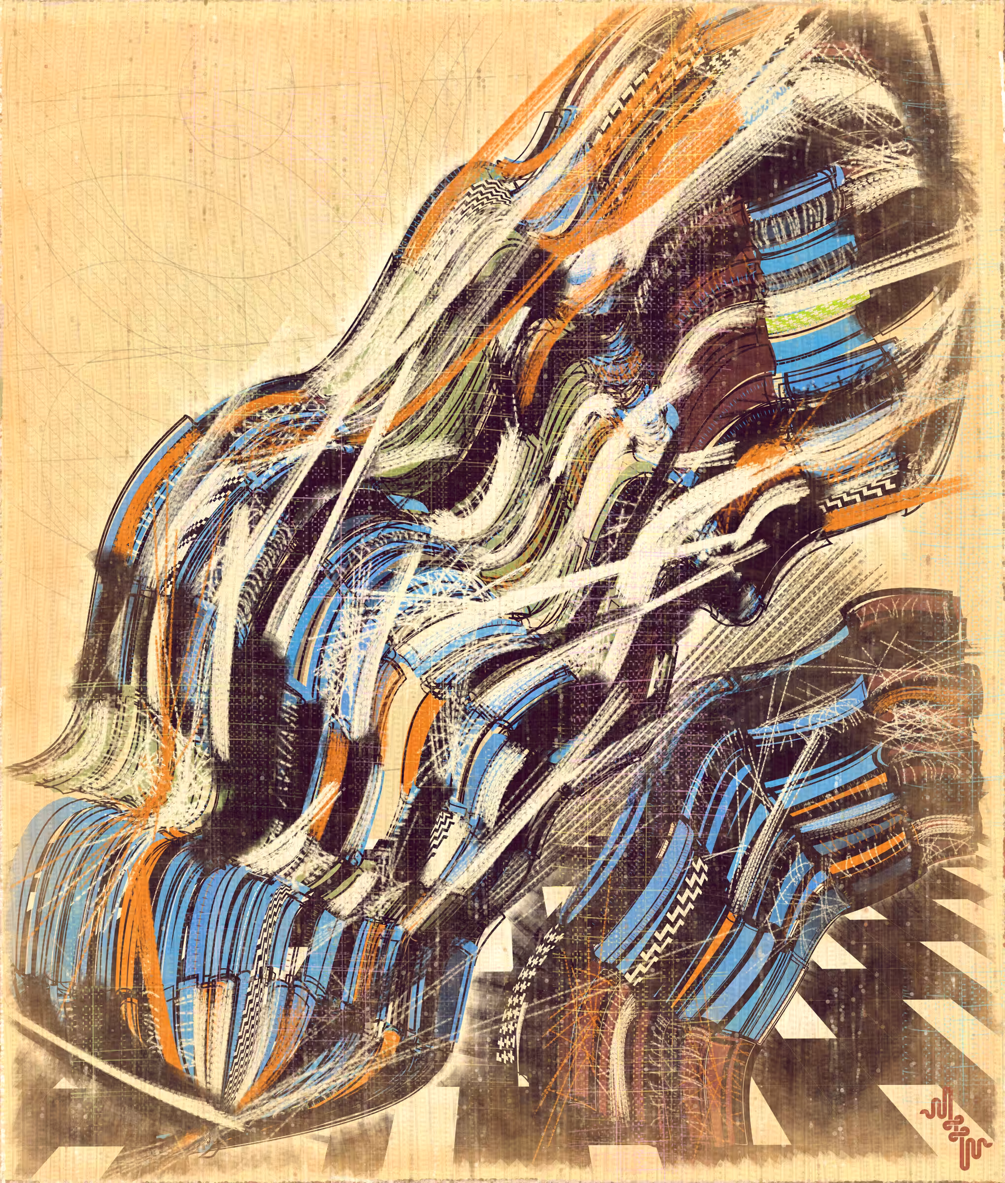 Amplitudes of Canvas #136