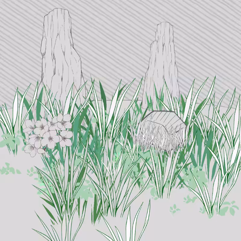 Wild Grass and Rubble #85