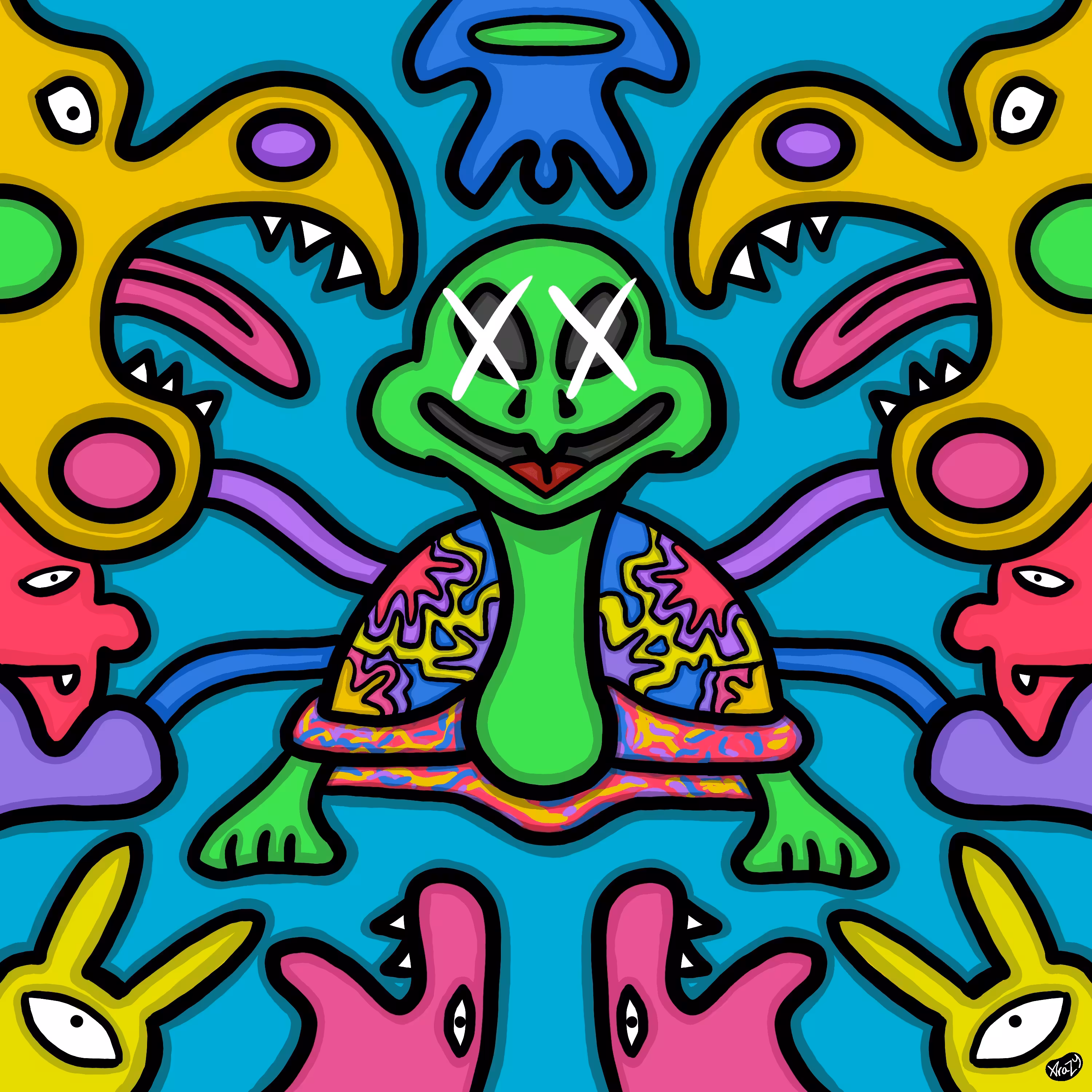 Squiggle Monster 037 X Finkerz