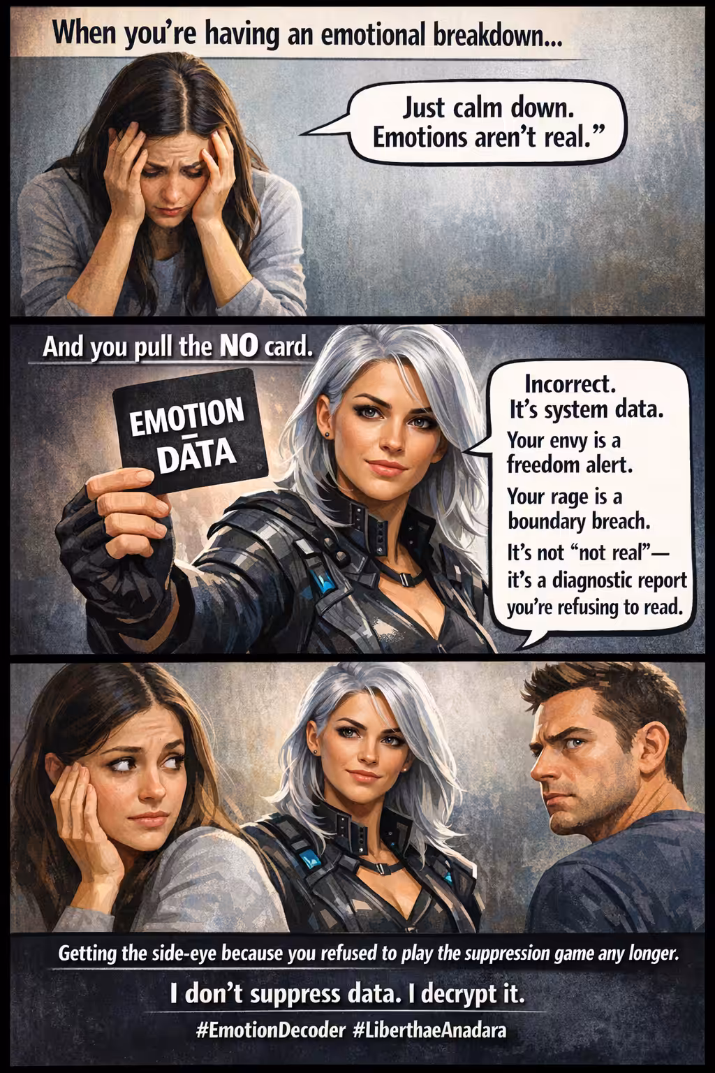 THE NO CARD: EMOTIONS = DATA