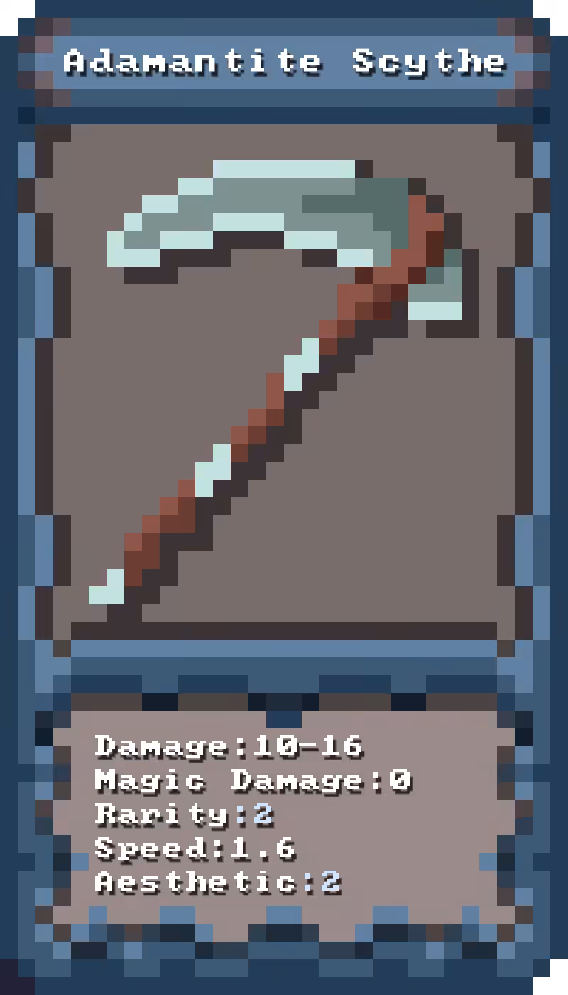 #9 Adamantite Scythe
