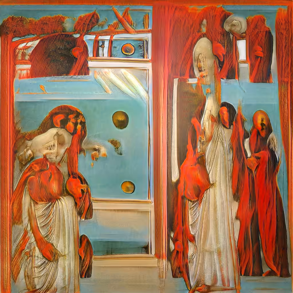 RED GRIM REAPER - AI Renaissance Painting #7