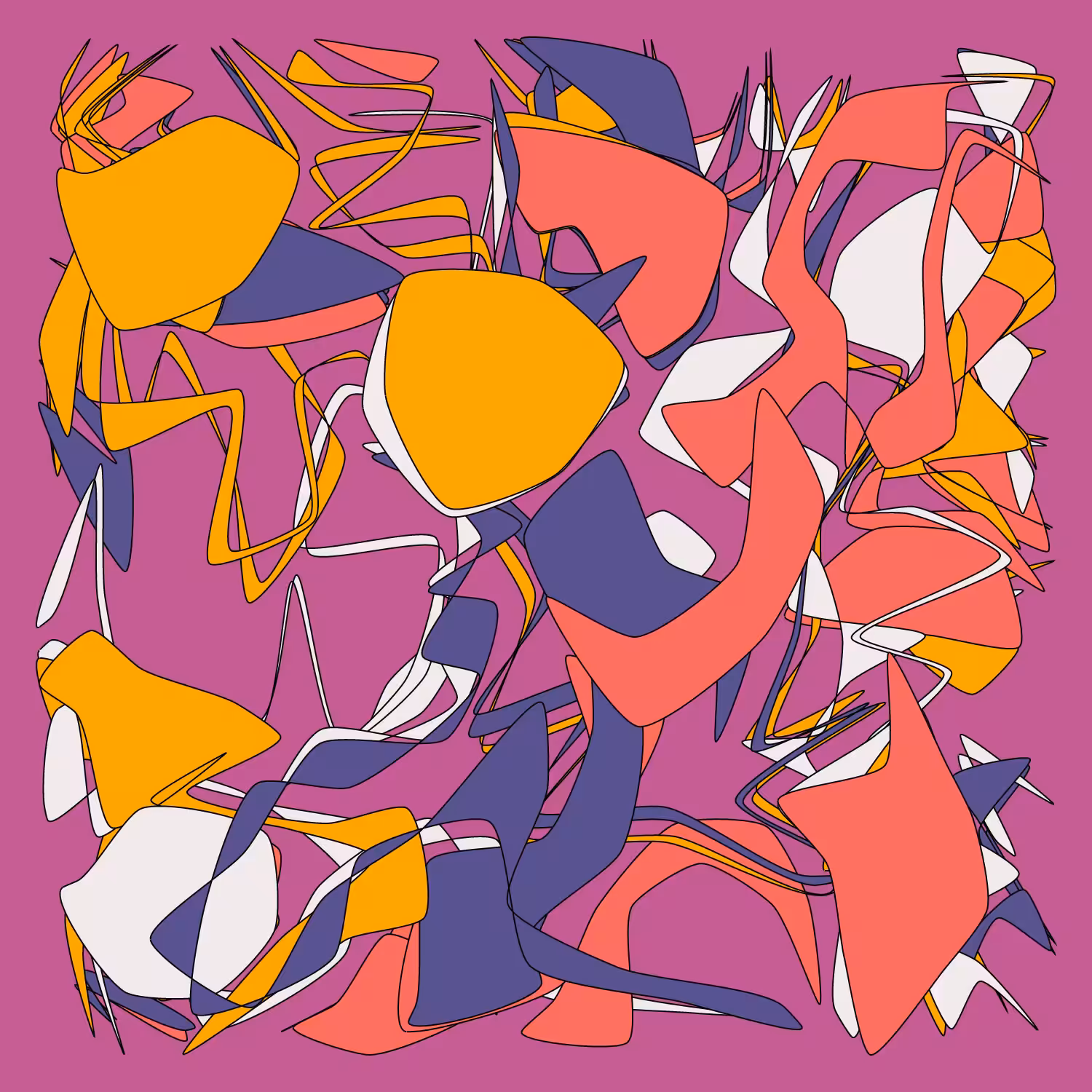 Geometric colorful shapes 2 (Free edition) #73