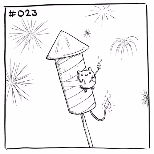 Suicidal Hamster #023 - Fireworks