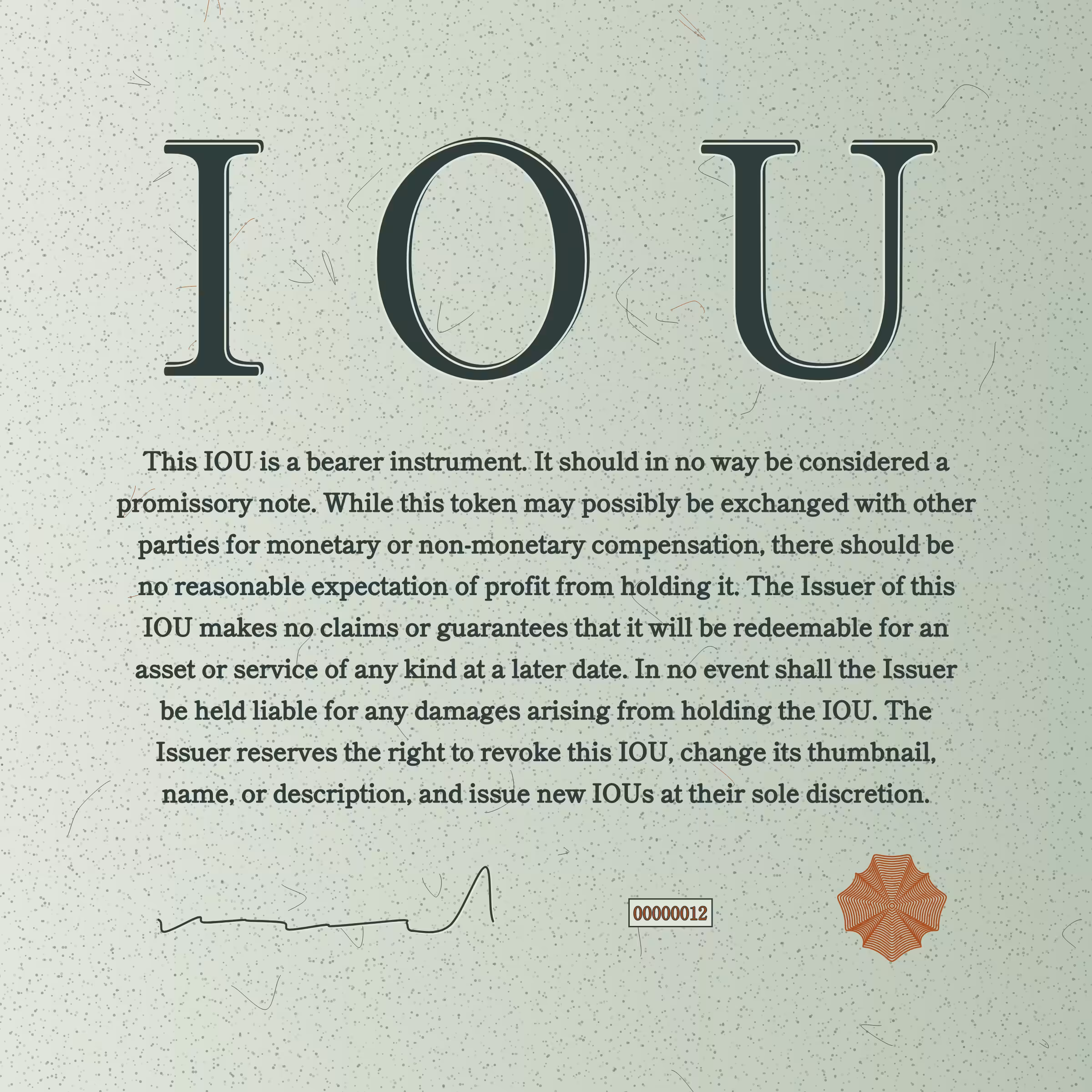 IOU #12