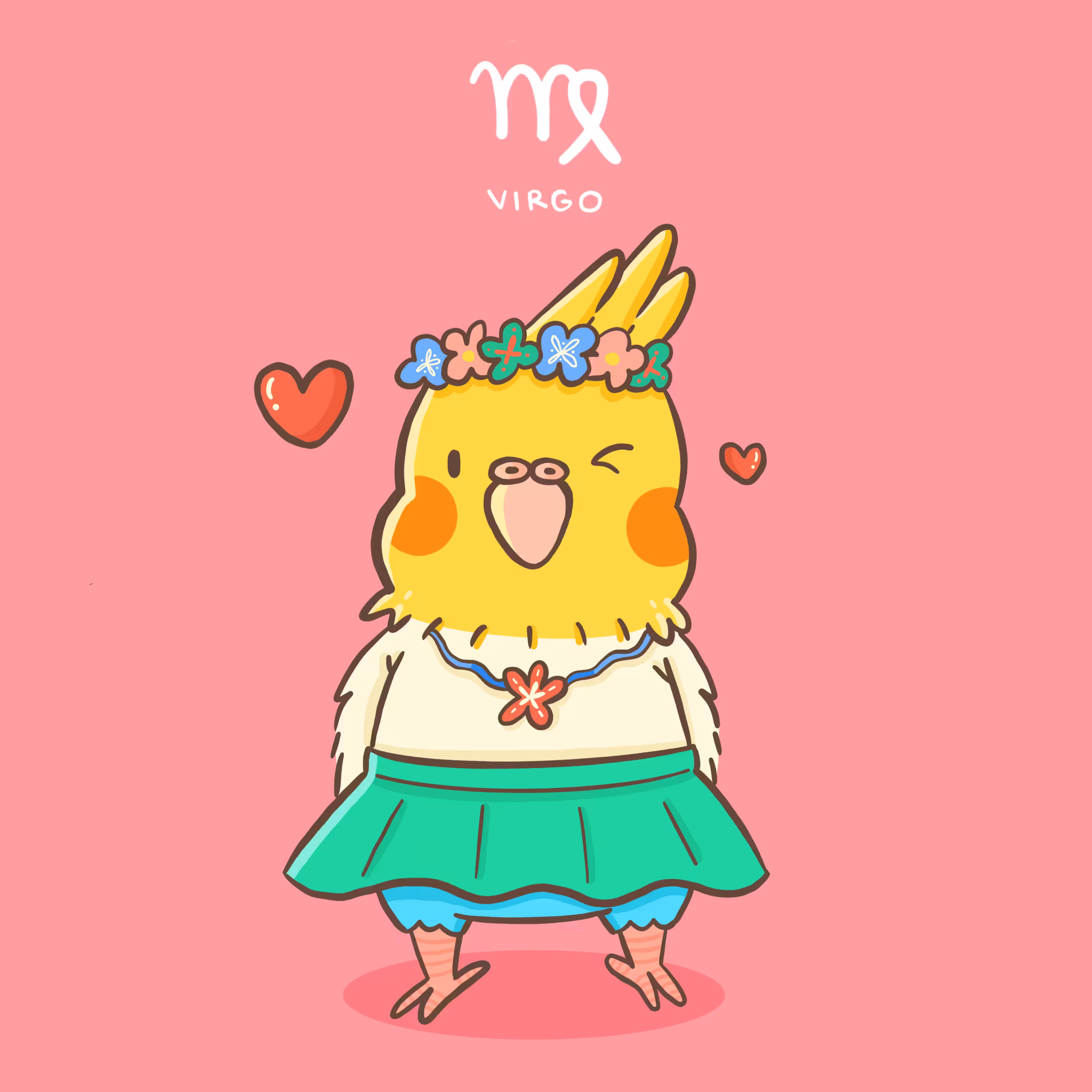 Cockatiel Bird - Virgo ♍️