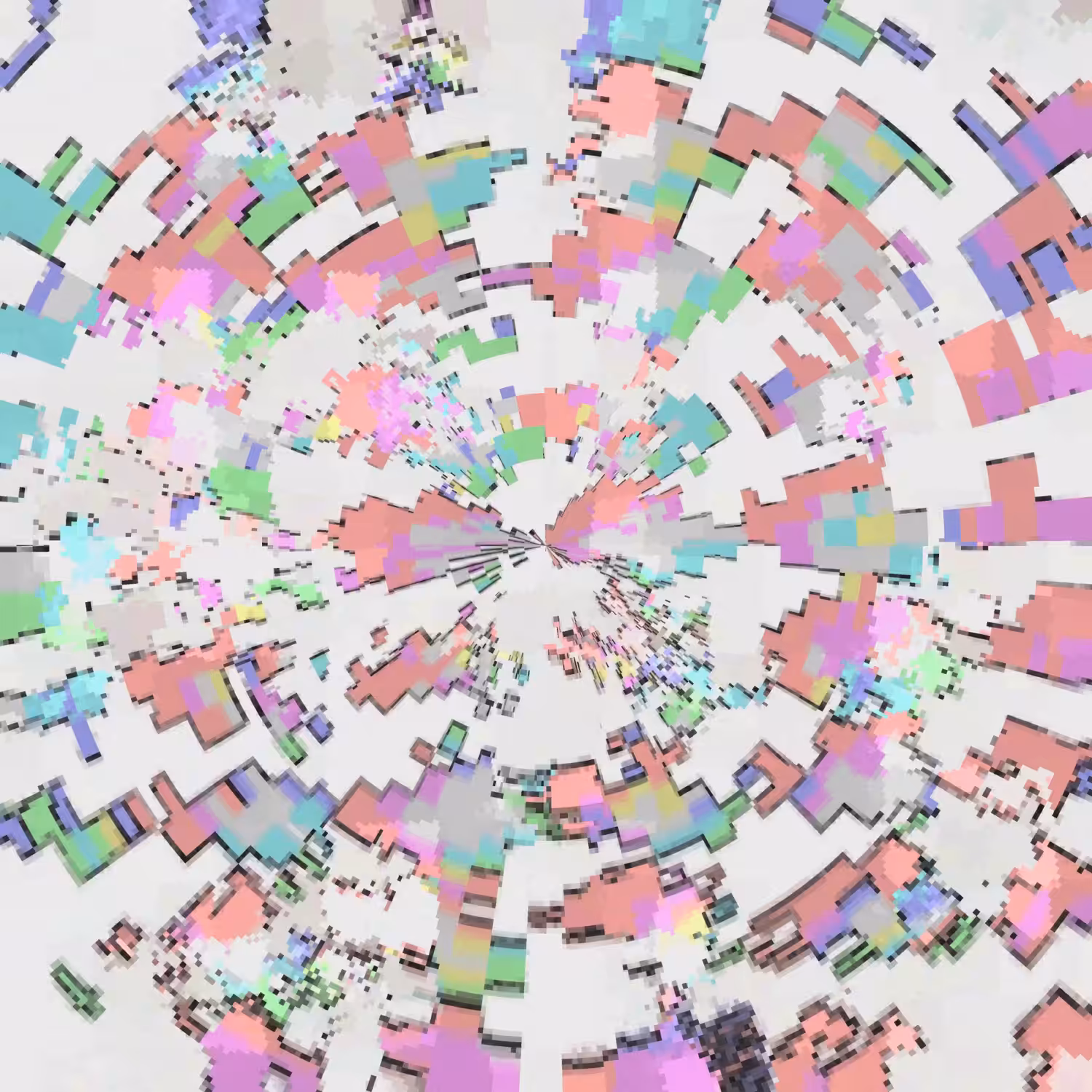 Abstract little earth map colors