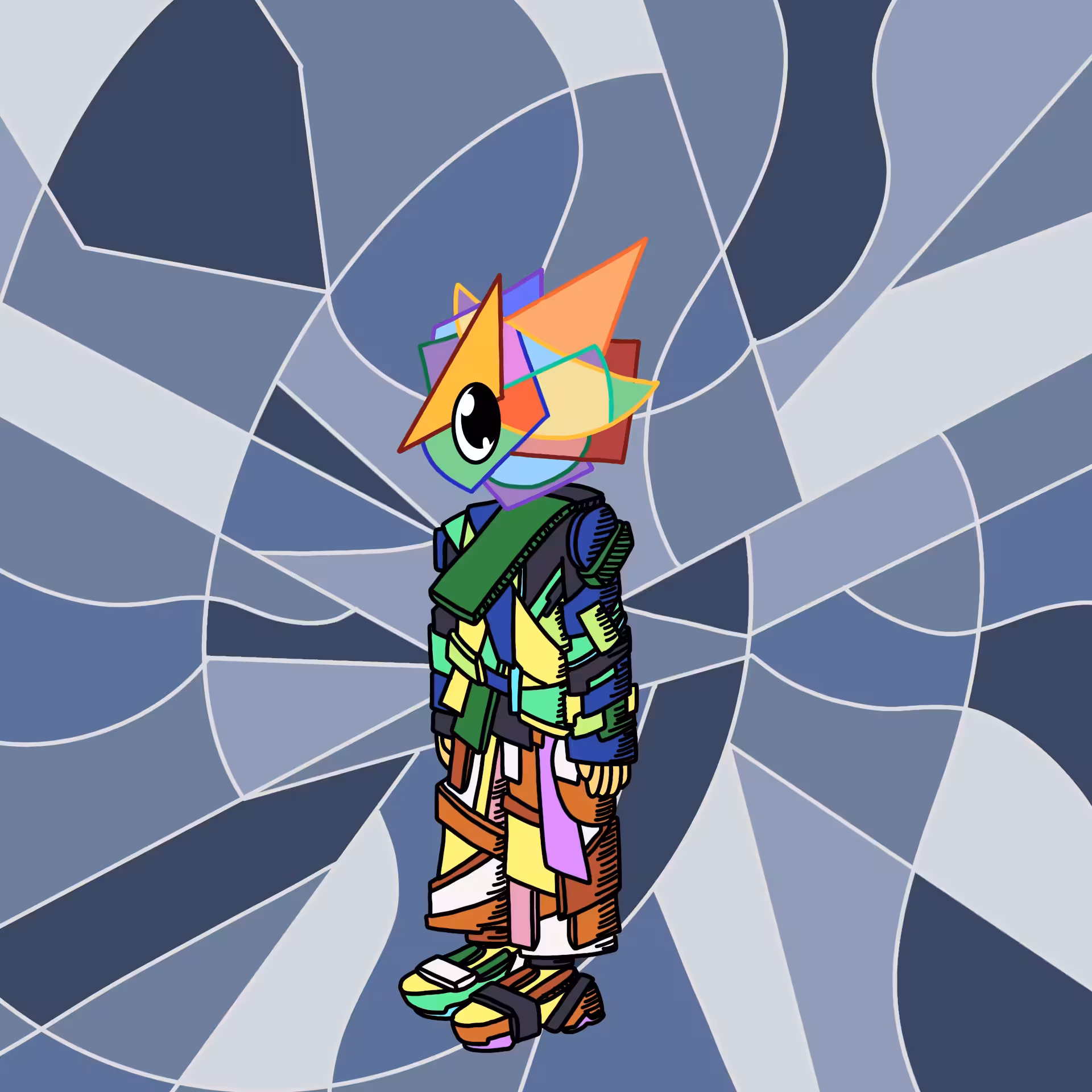 Cubistartist one eyed guy #00397