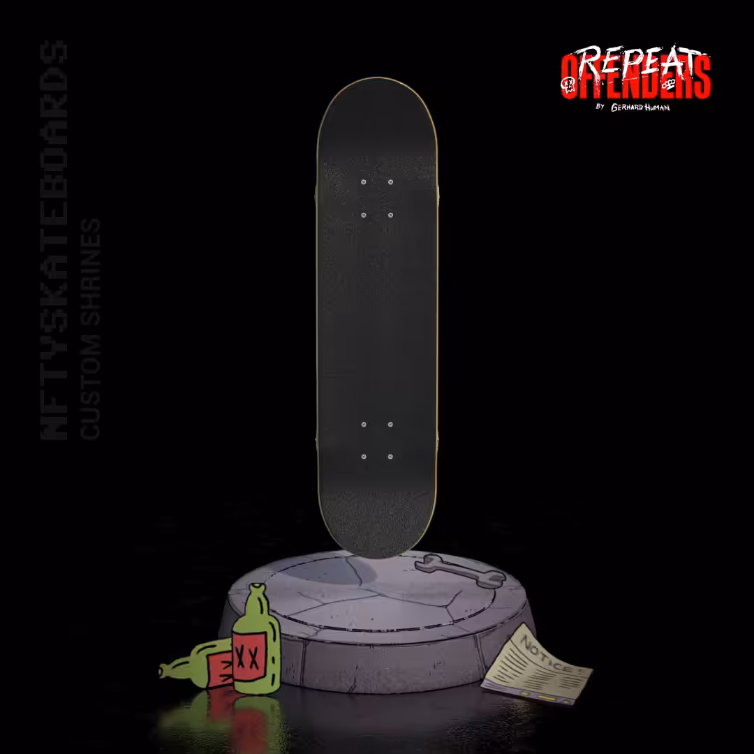 NFTYSK8 Custom Shrines - Repeat Offenders by Gerhard Human (PVNKS.com)