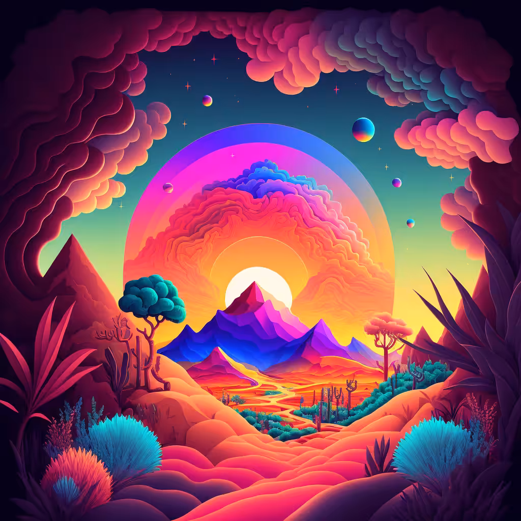 Psychedelic Landscape #33