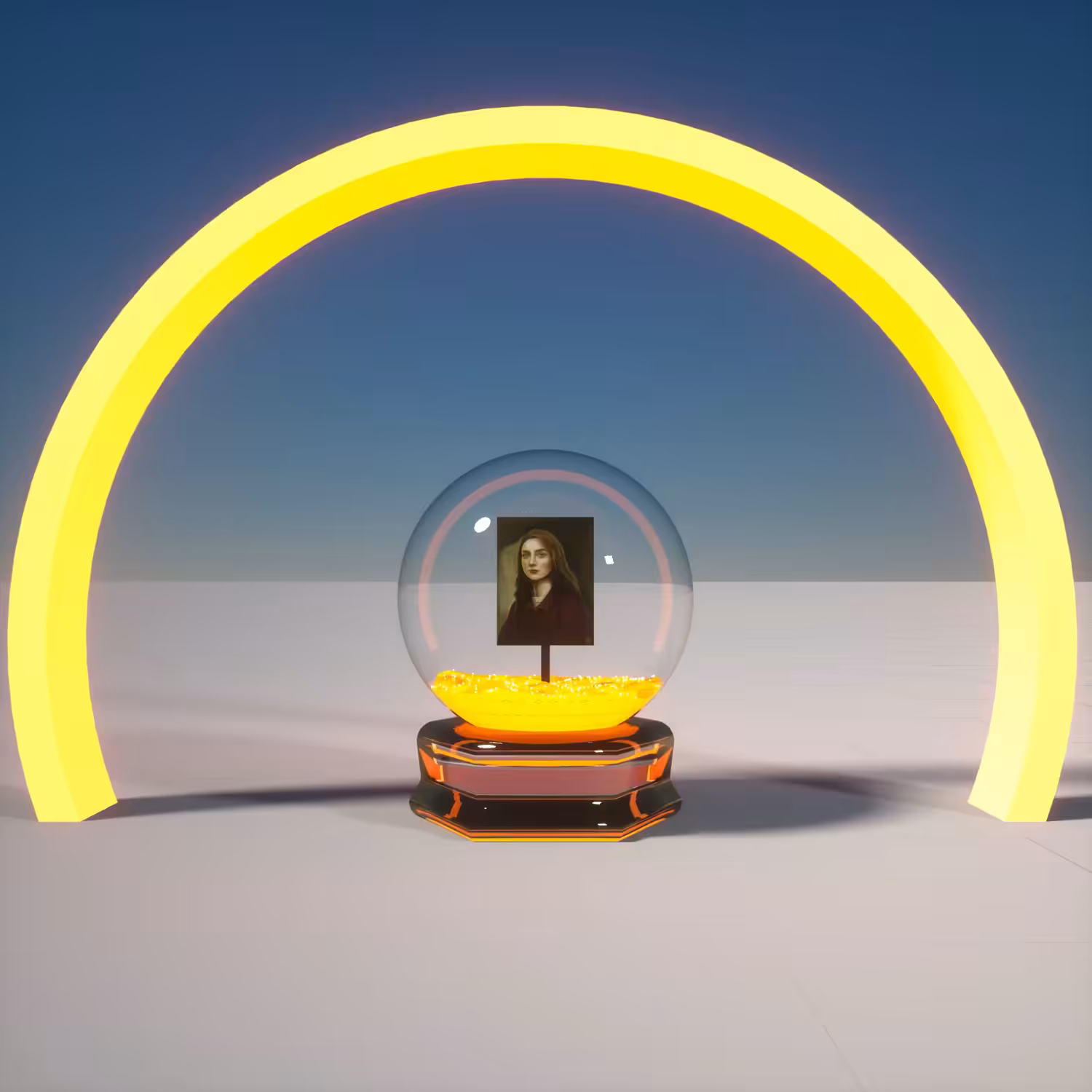 A portrait in the light