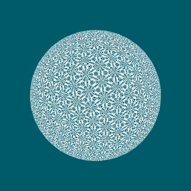 Digital Gothic: Spherical Tessellation #24