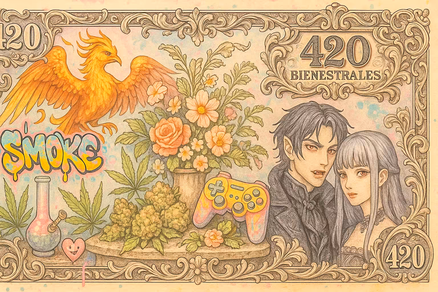 Bienestrales Mexican Art Money 420 Edition III