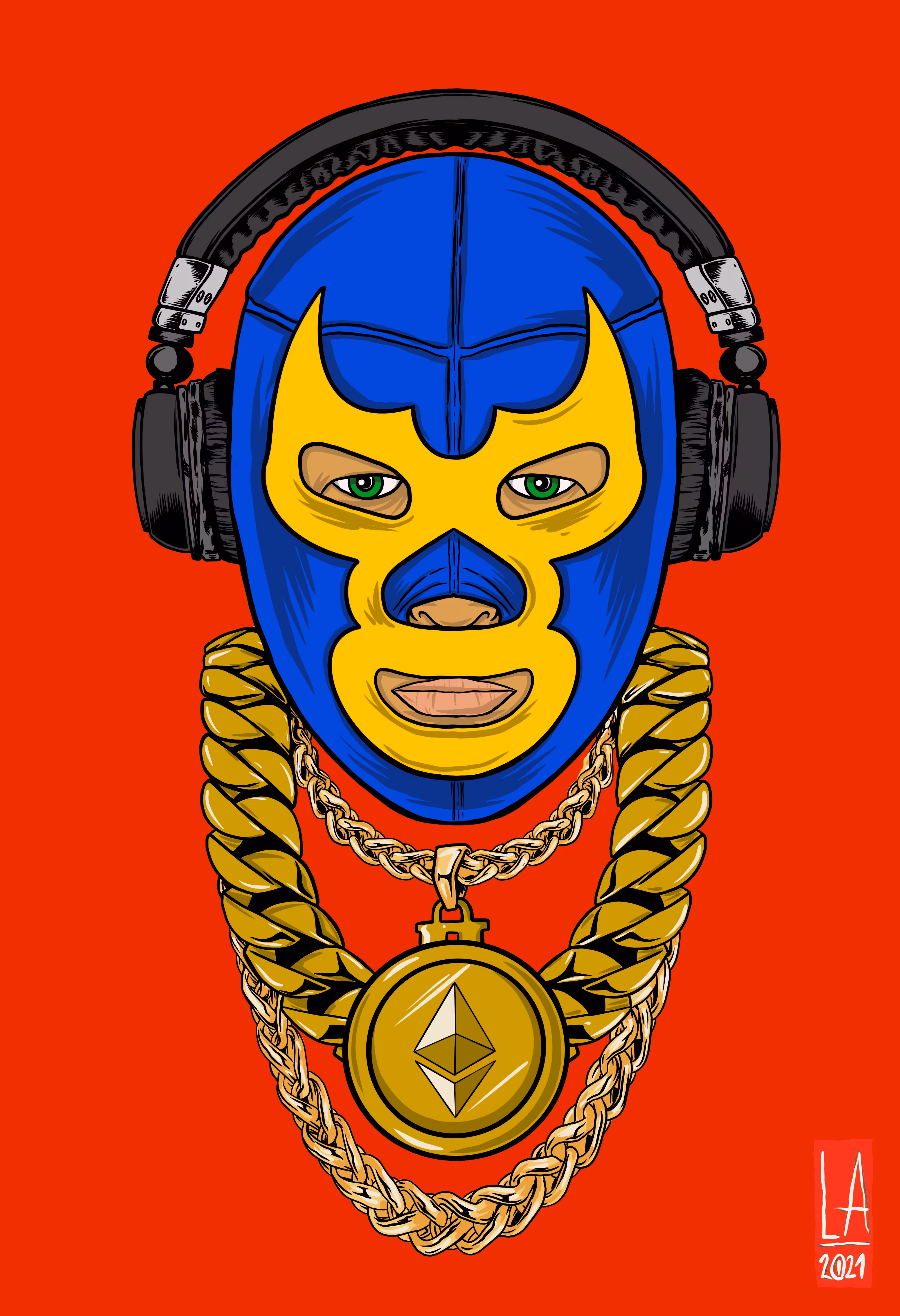 The Blue Bandit 2021 by Luther
