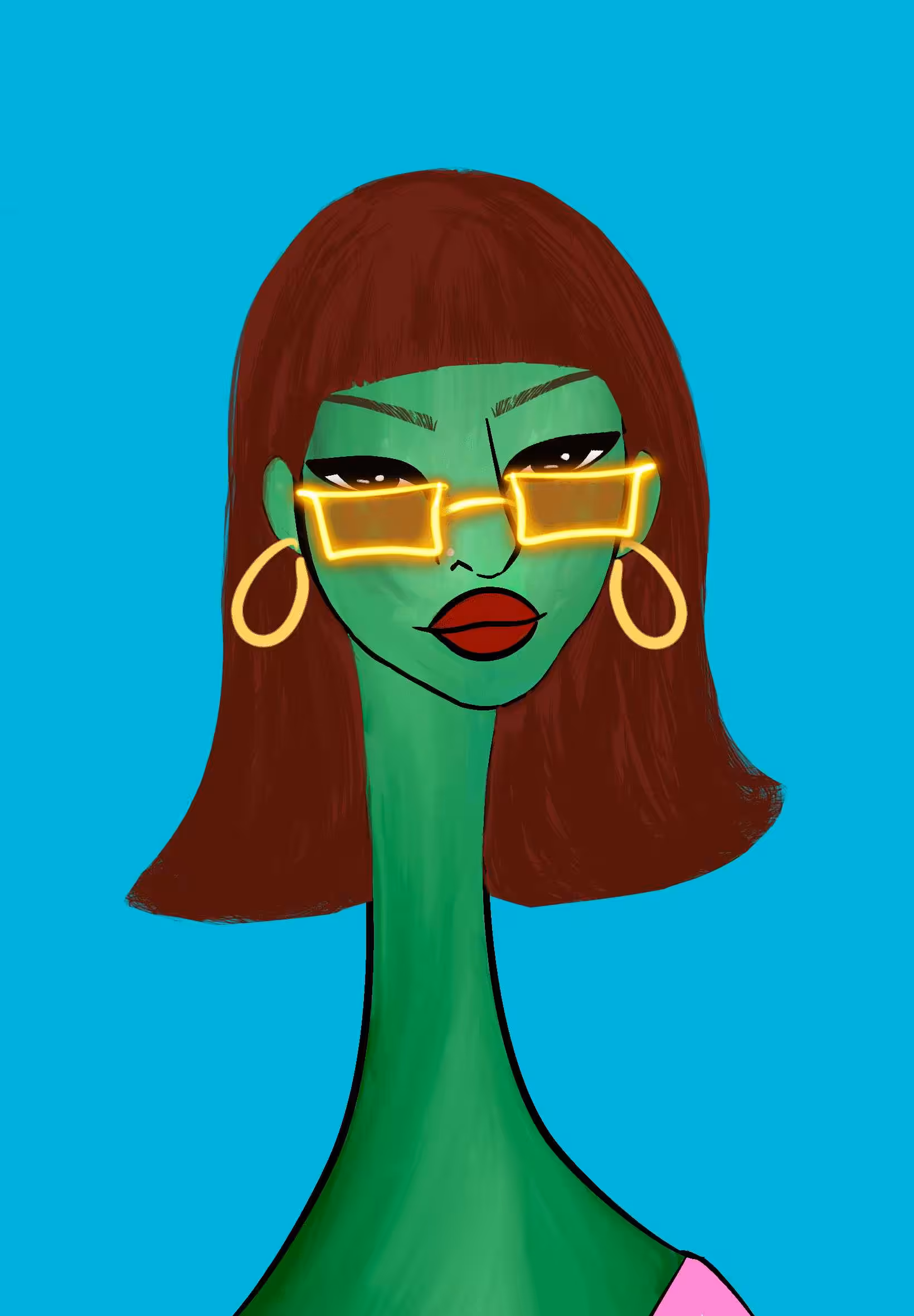 Long Neckie Ladies: Long Neckie Lady #219