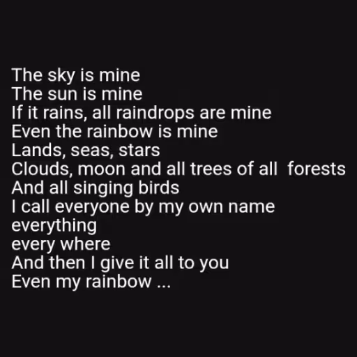 The sky is mine
The ...