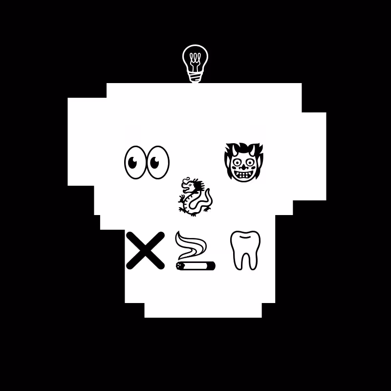NotSkull(B&W) #129