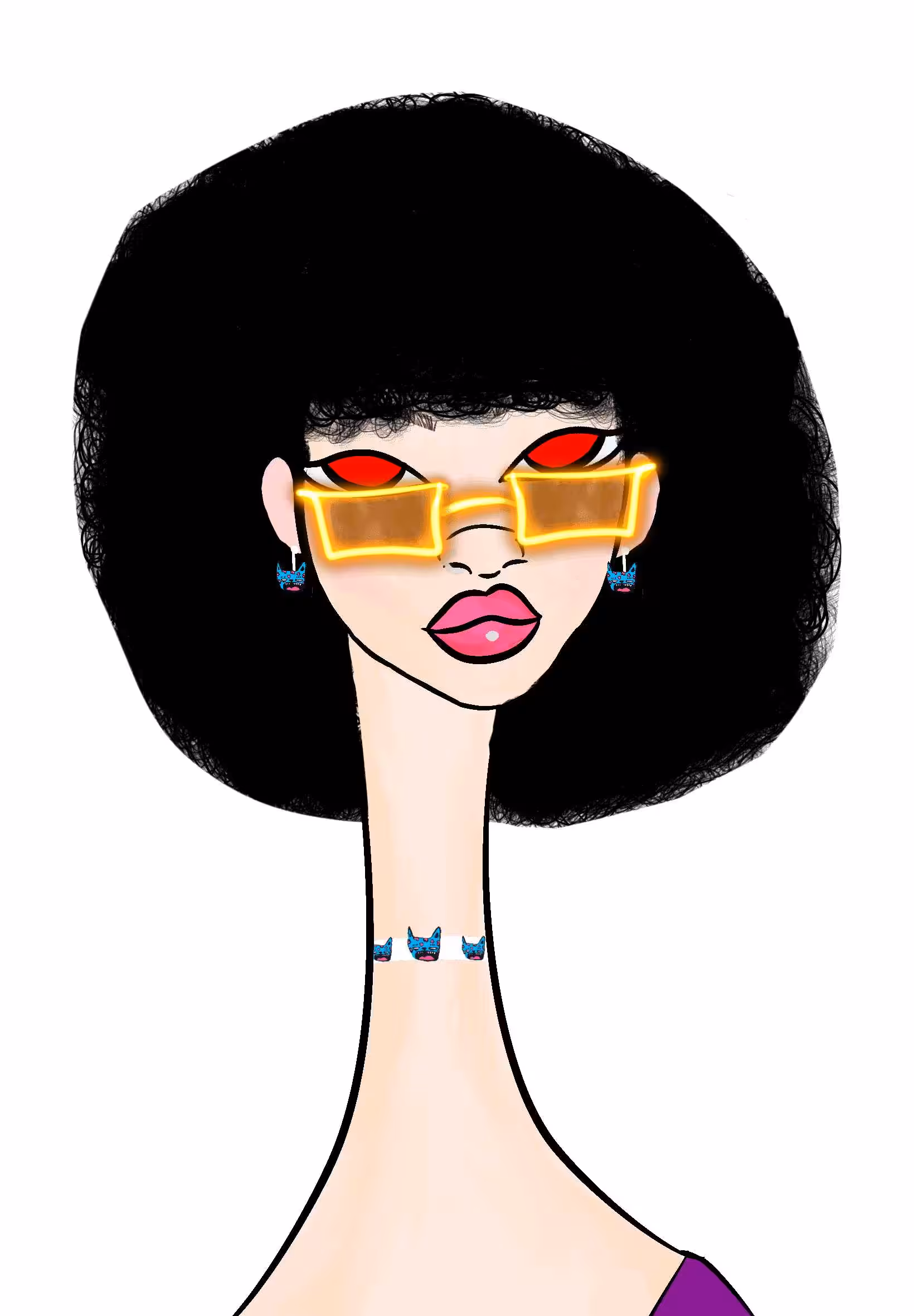 Long Neckie Lady #477
